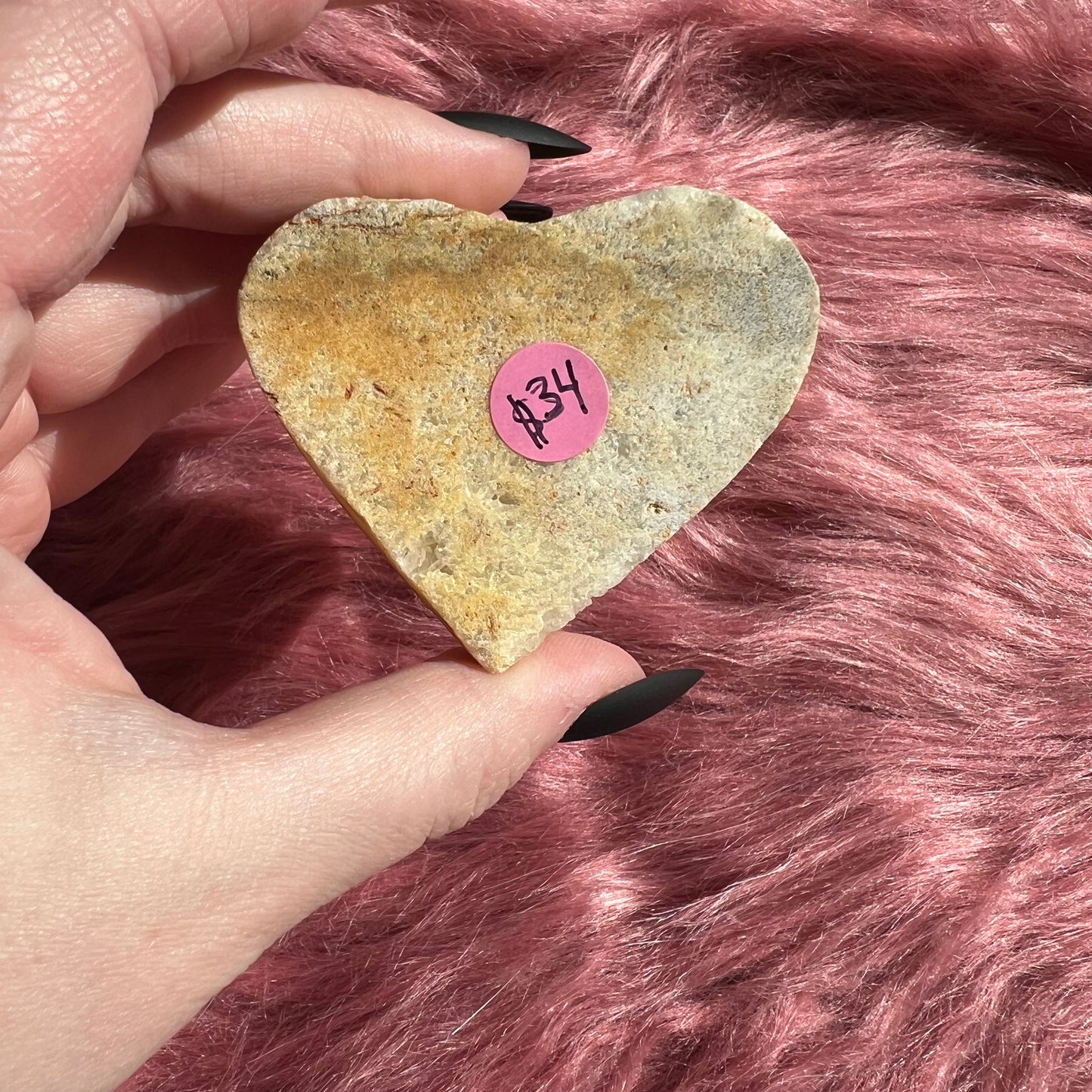 Stunning Aura Treated Quartz Cupcake Heart