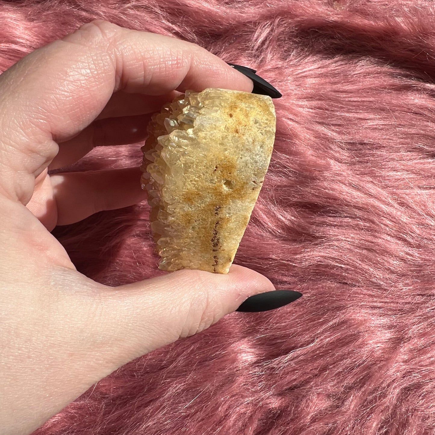 Stunning Aura Treated Quartz Cupcake Heart