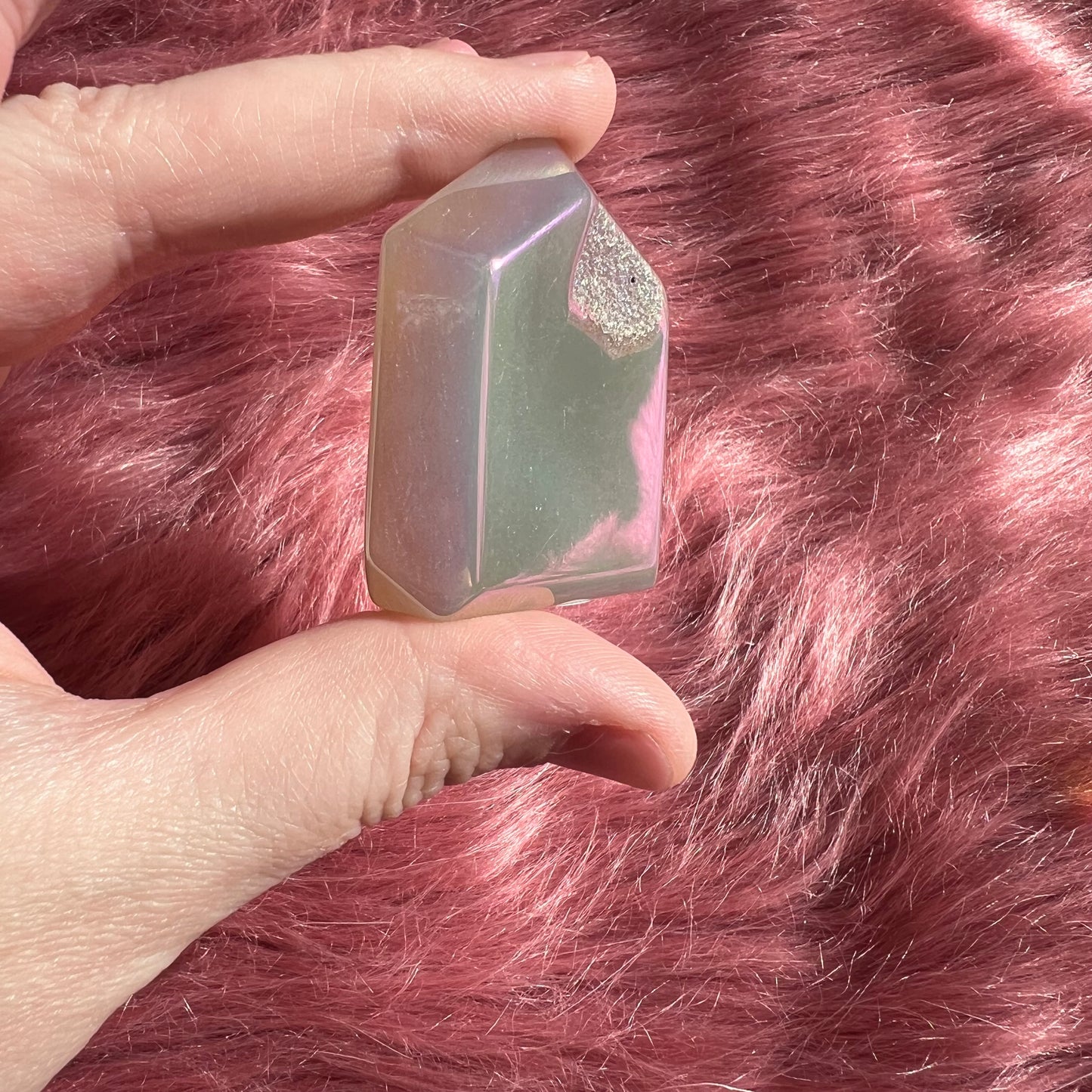 Stunning Chunky Aura Quartz Tower - L
