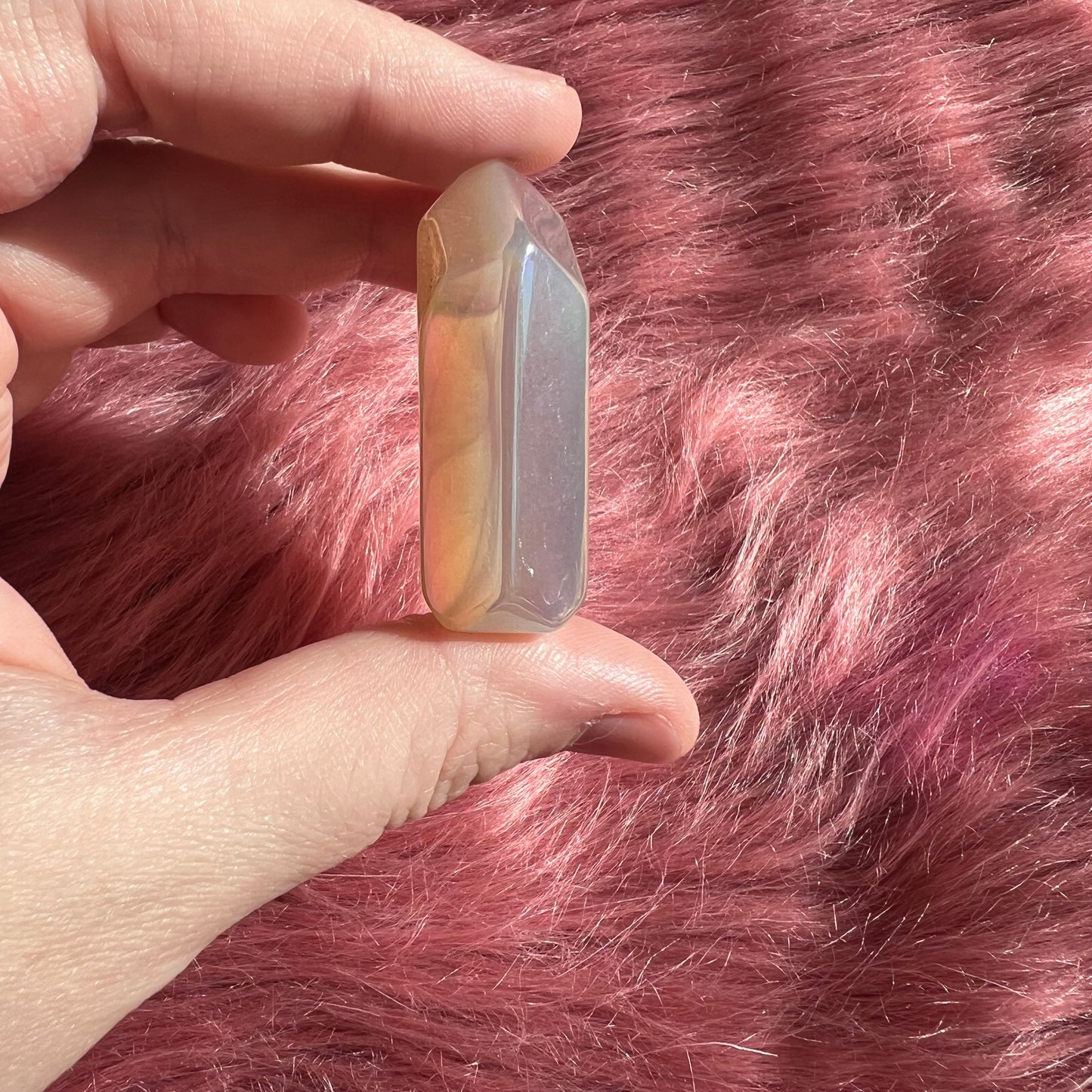 Stunning Chunky Aura Quartz Tower - L