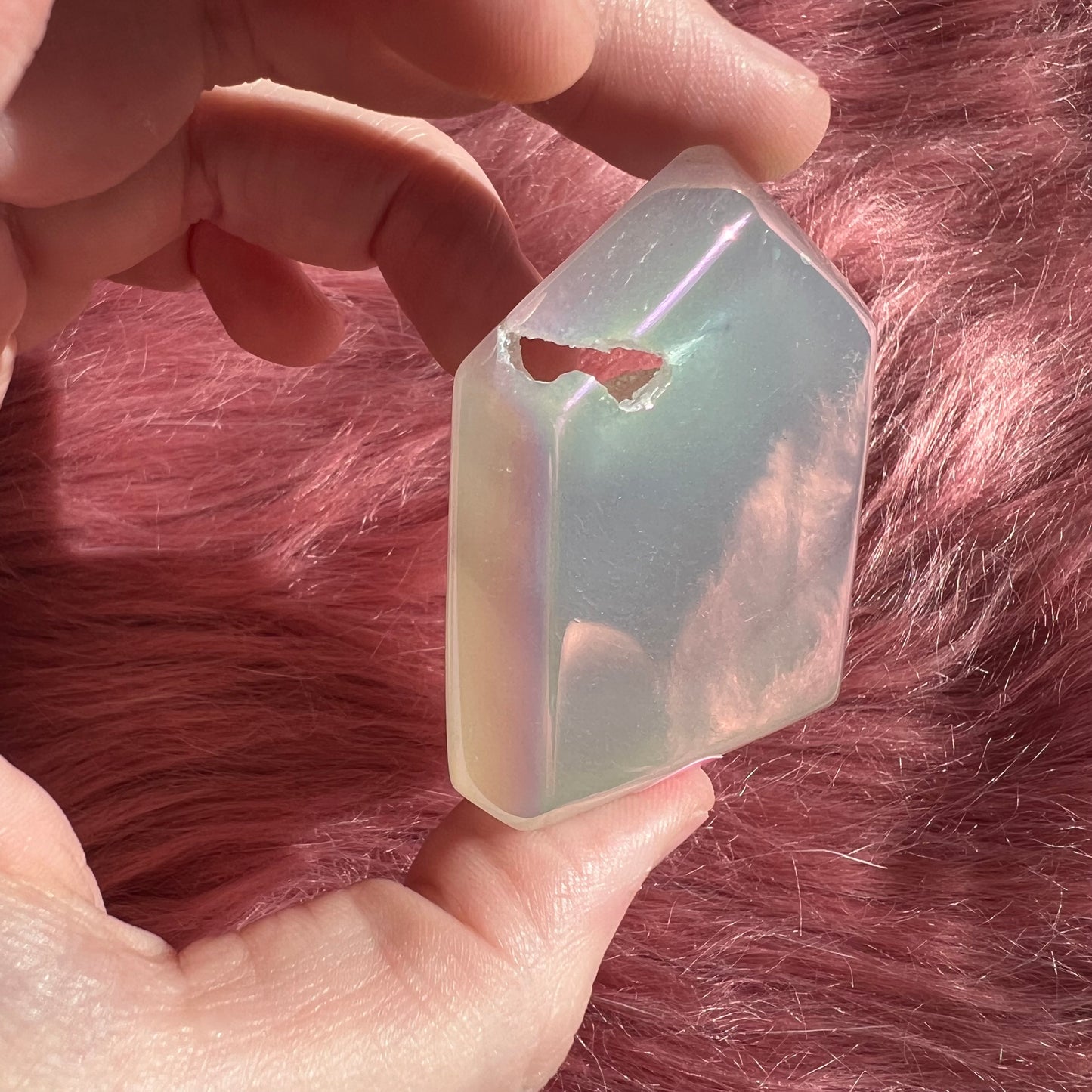 Stunning Chunky Aura Quartz Tower - I