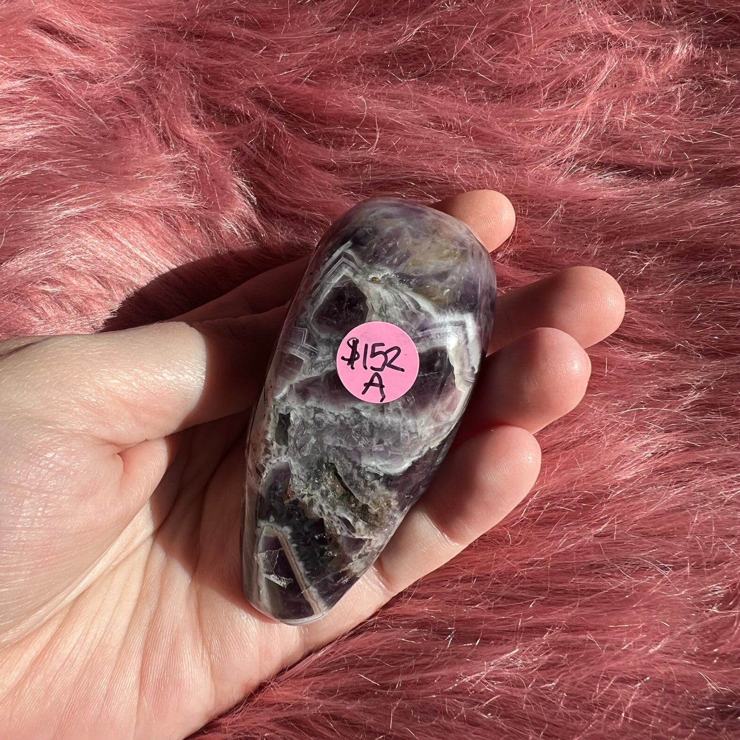 Stunning Dream Amethyst Otter Crystal Carving - A
