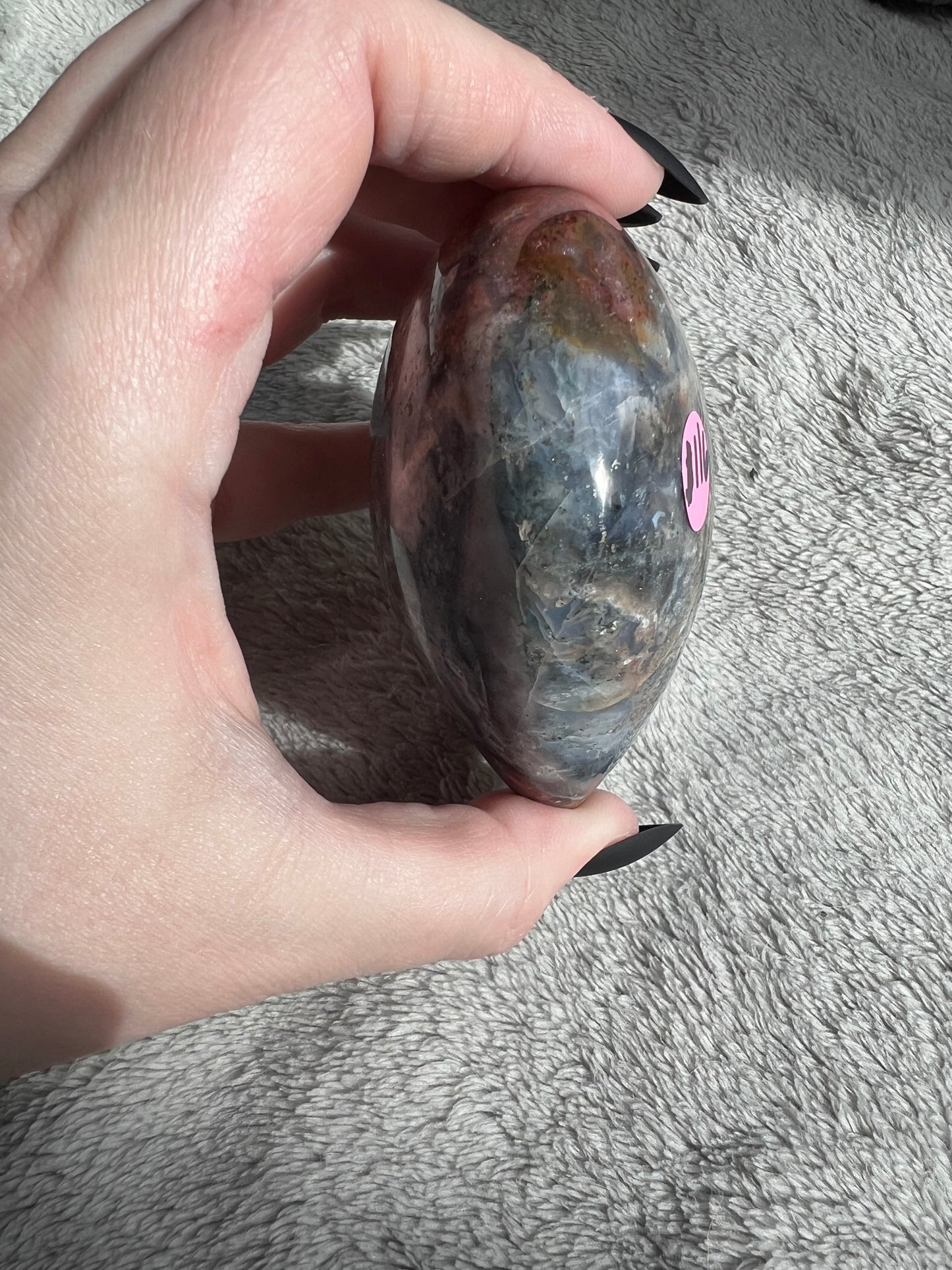 Stunning High Quality Sea (Ocean) Jasper Heart Carving