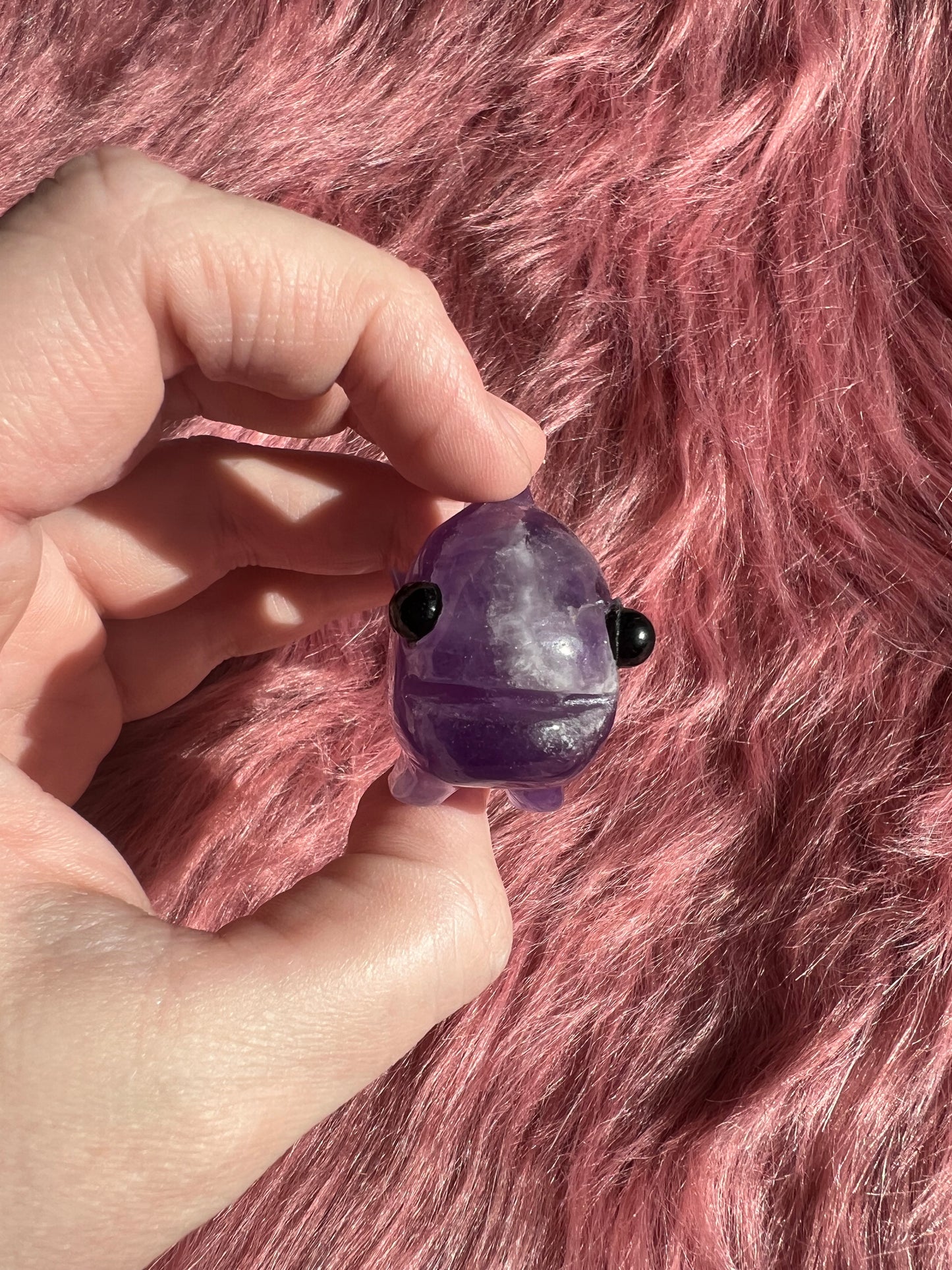 Stunning High Quality Small Dream Amethyst Whale Carving