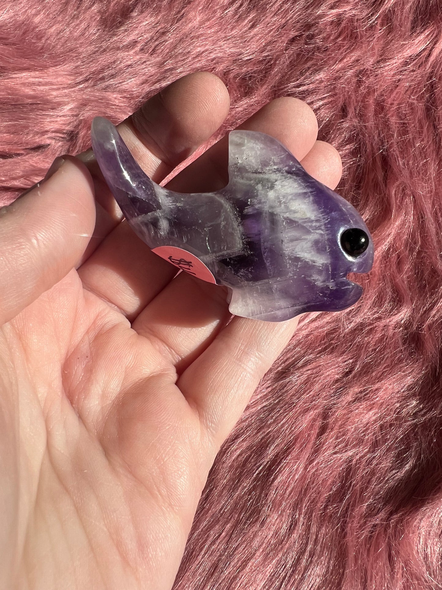 Stunning High Quality Small Dream Amethyst Whale Carving