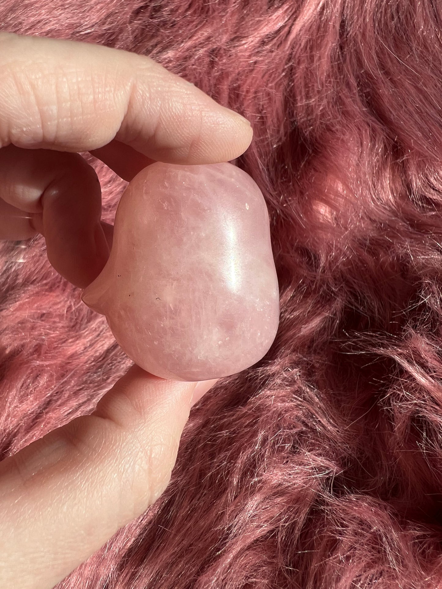 Stunning High Quality Small Rose Quartz Penguin Carving