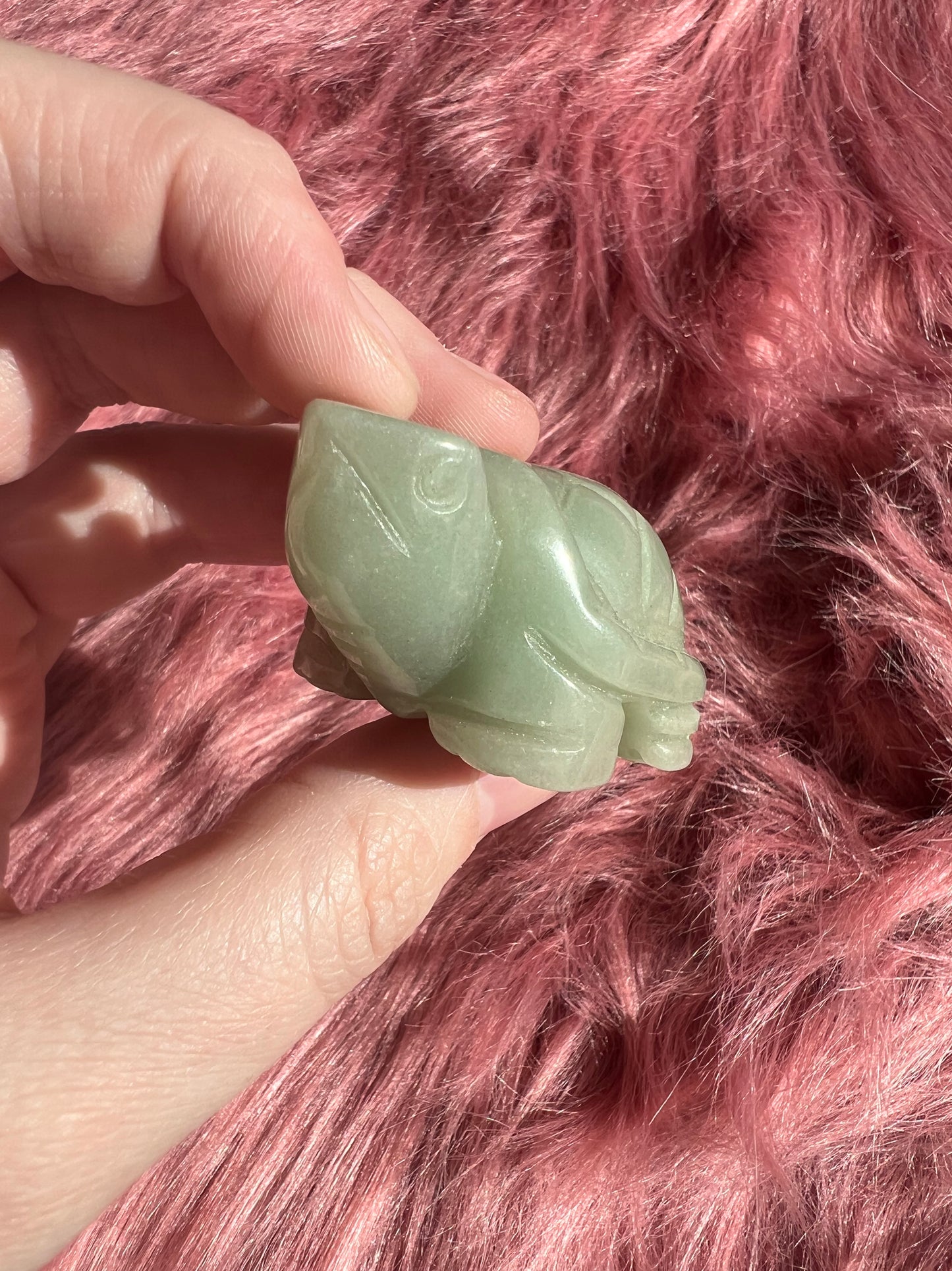 Stunning High Quality Small Green Aventurine Turtle Carving B