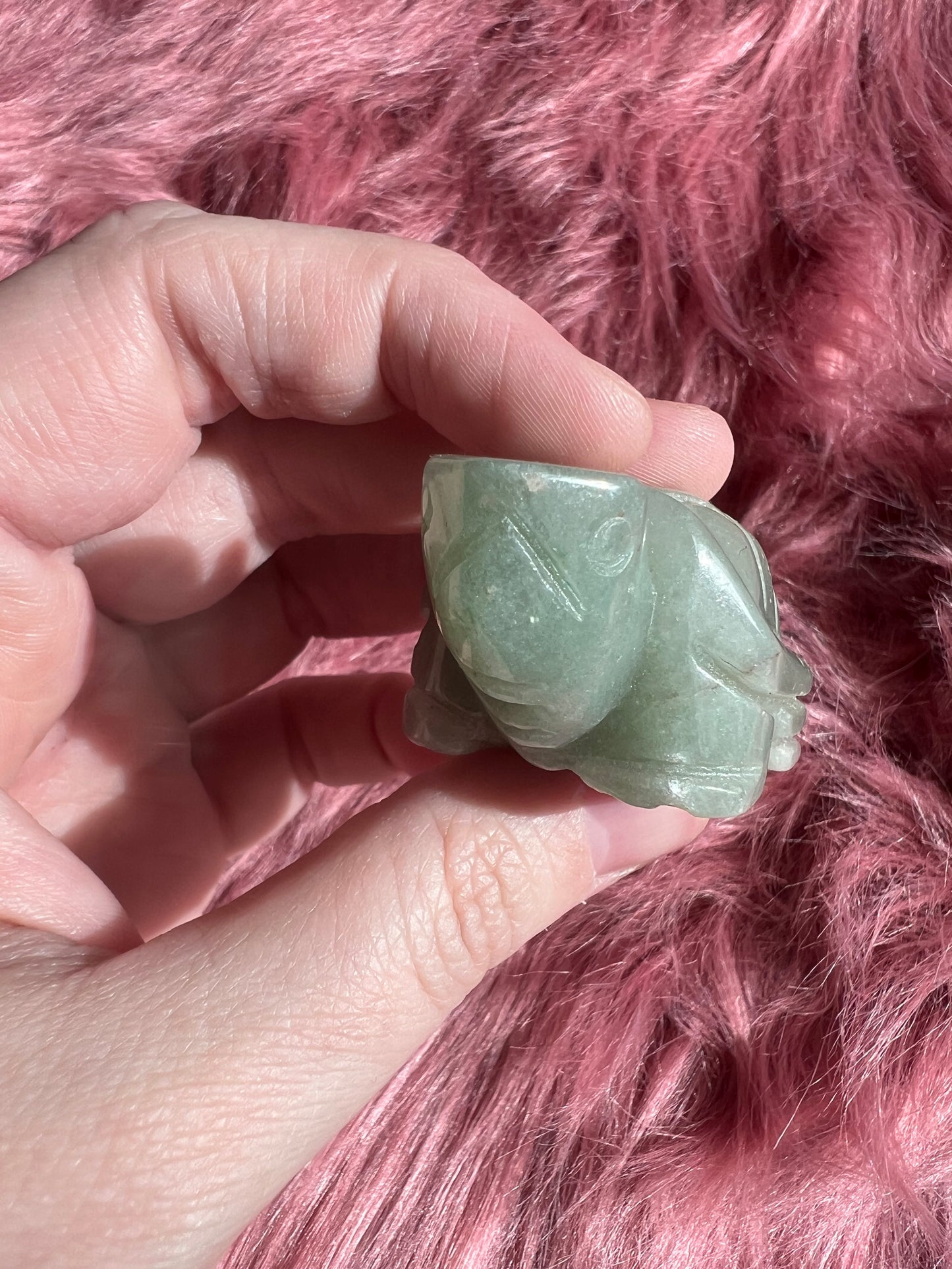 Stunning High Quality Small Green Aventurine Turtle Carving C