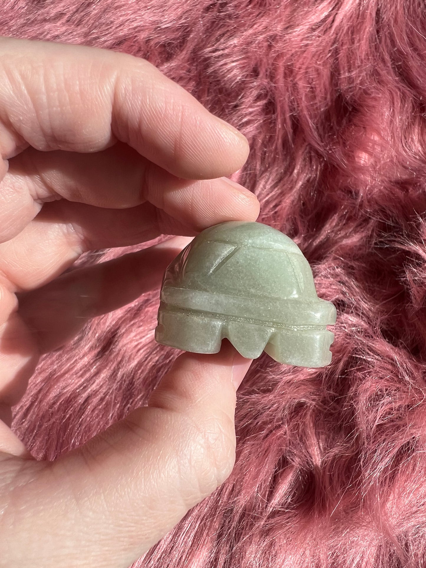 Stunning High Quality Small Green Aventurine Turtle Carving C