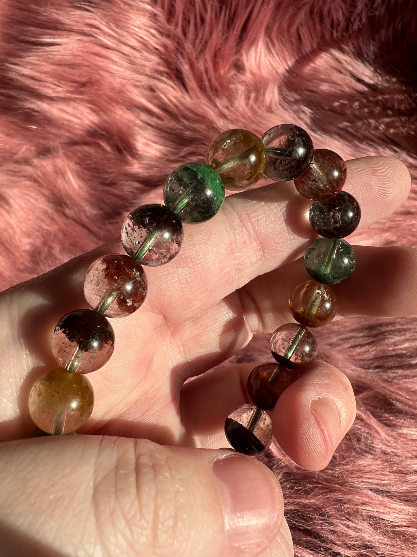 Stunning Colorful Garden Quartz Bracelet