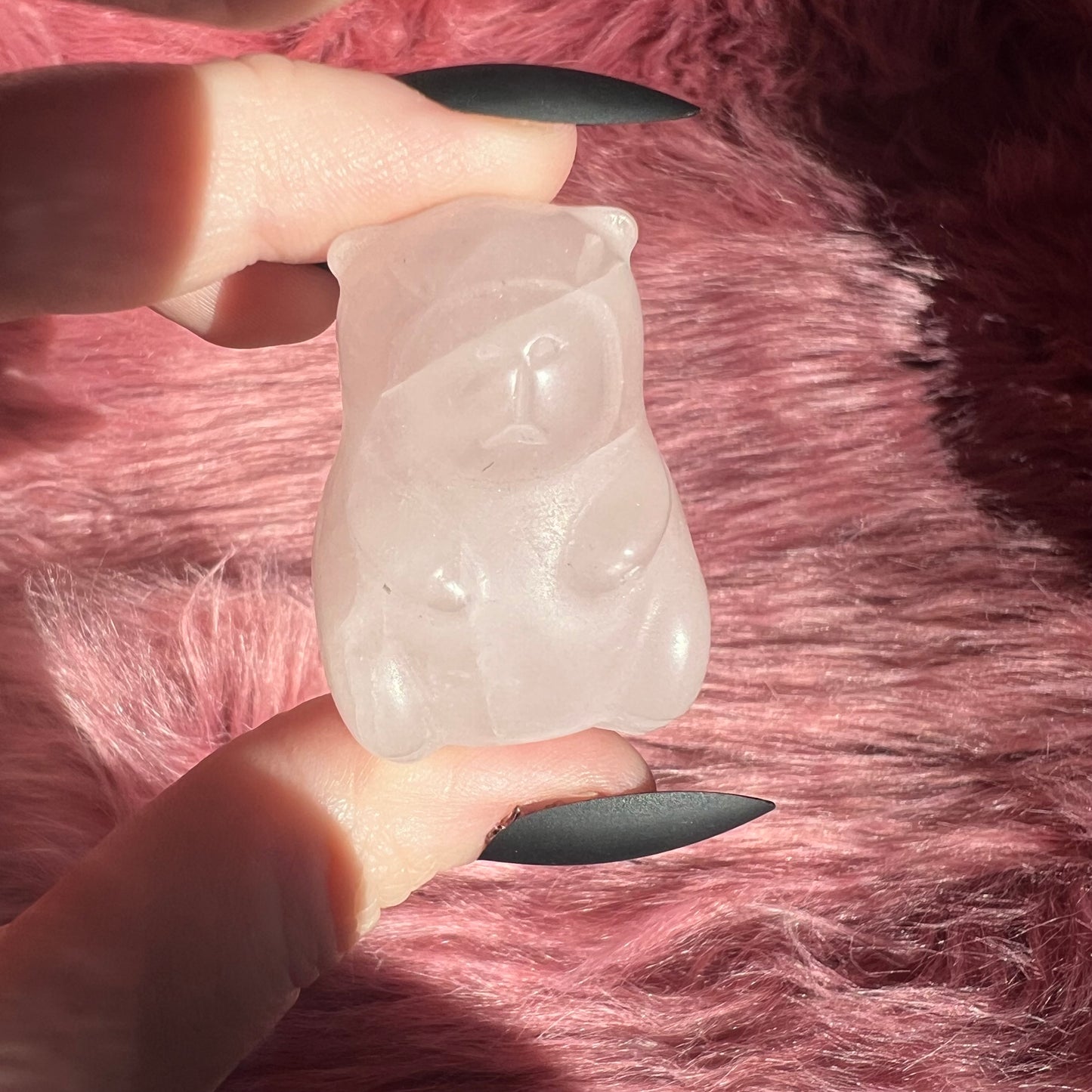 ONE (1) Stunning High Quality Kawaii Chunky Capybara Crystal Carving