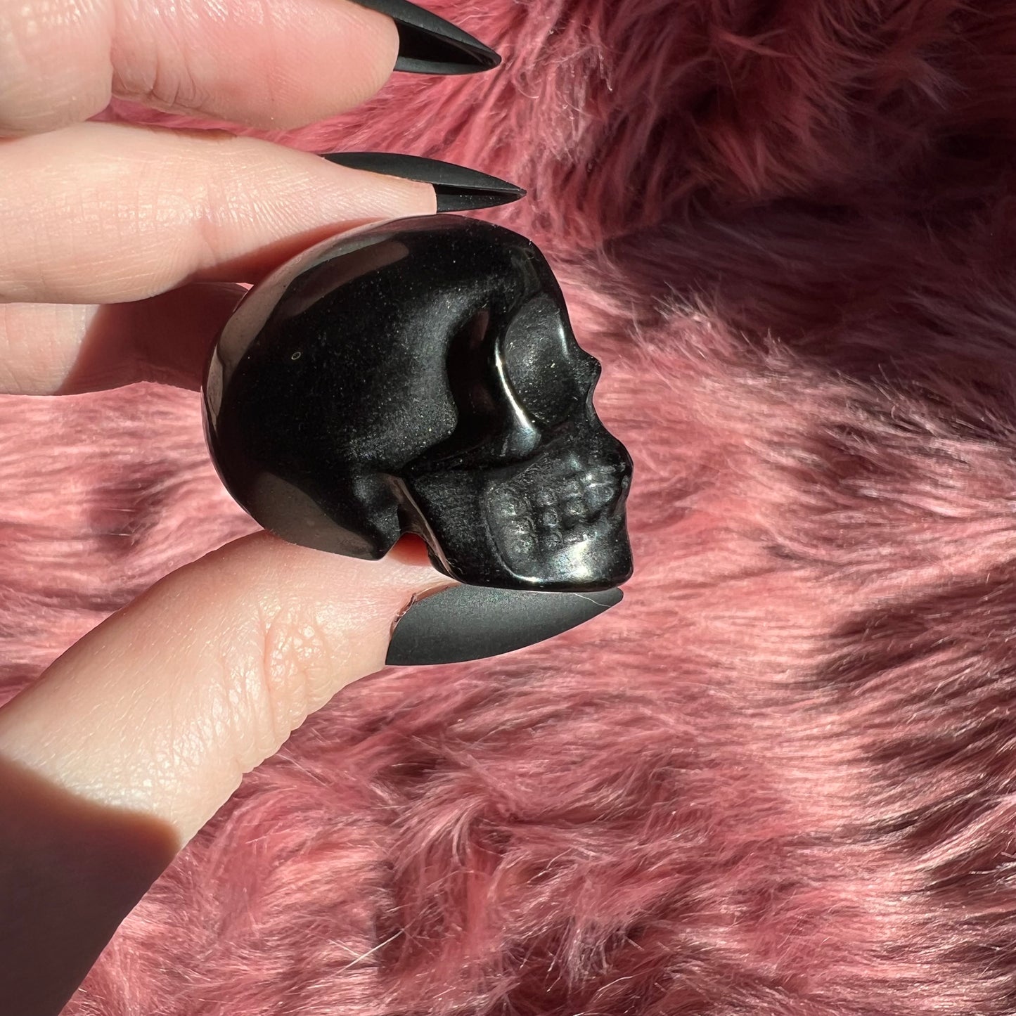 Stunning High Quality Small Obsidian Skull