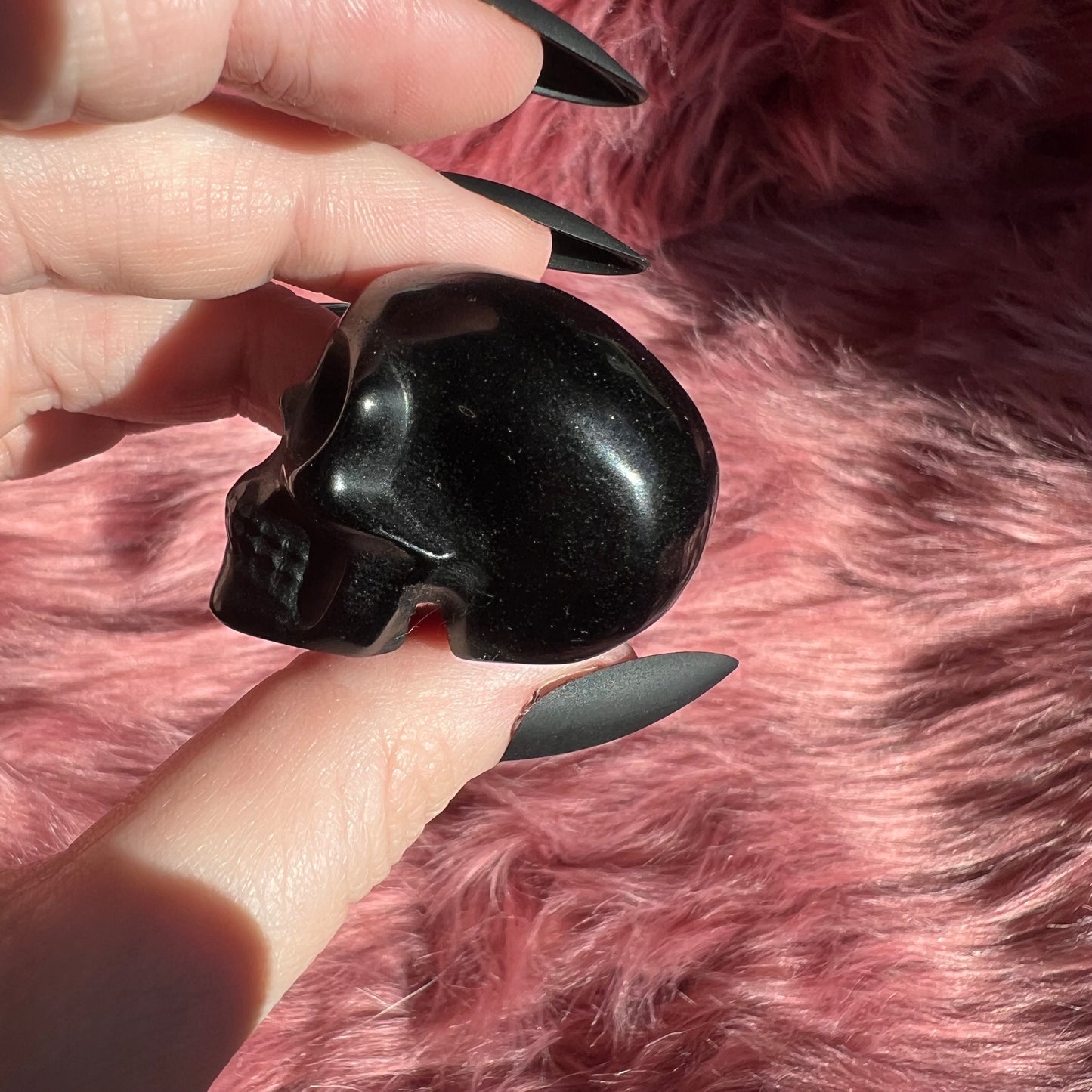Stunning High Quality Small Obsidian Skull