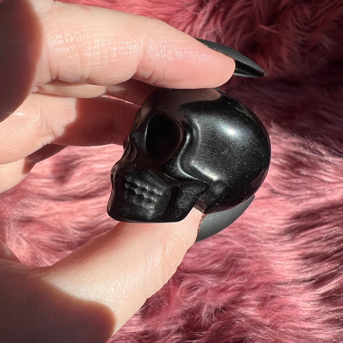 Stunning High Quality Small Obsidian Skull