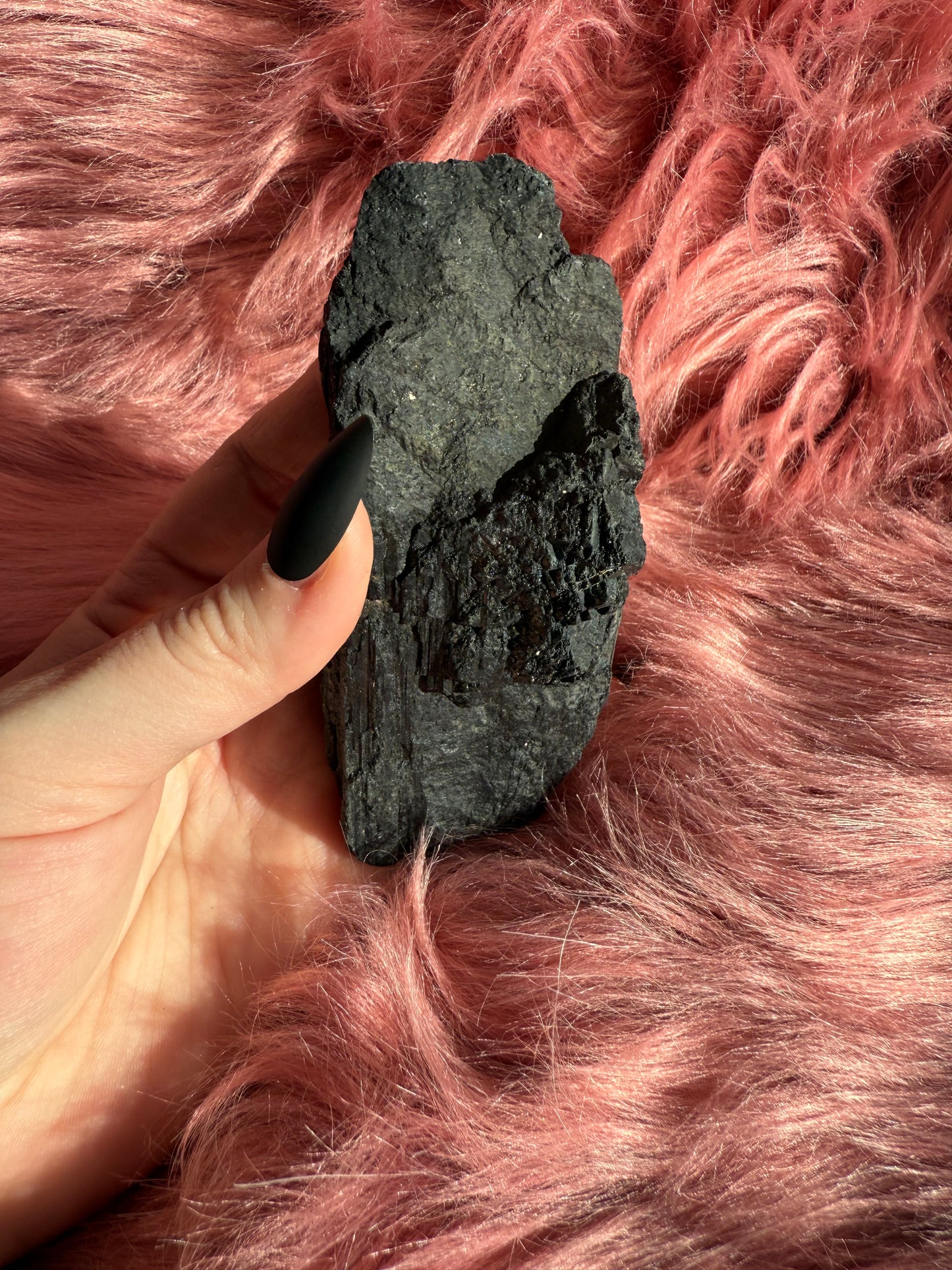 Stunning Extra Large Raw Black Tourmaline Chunk - (60)
