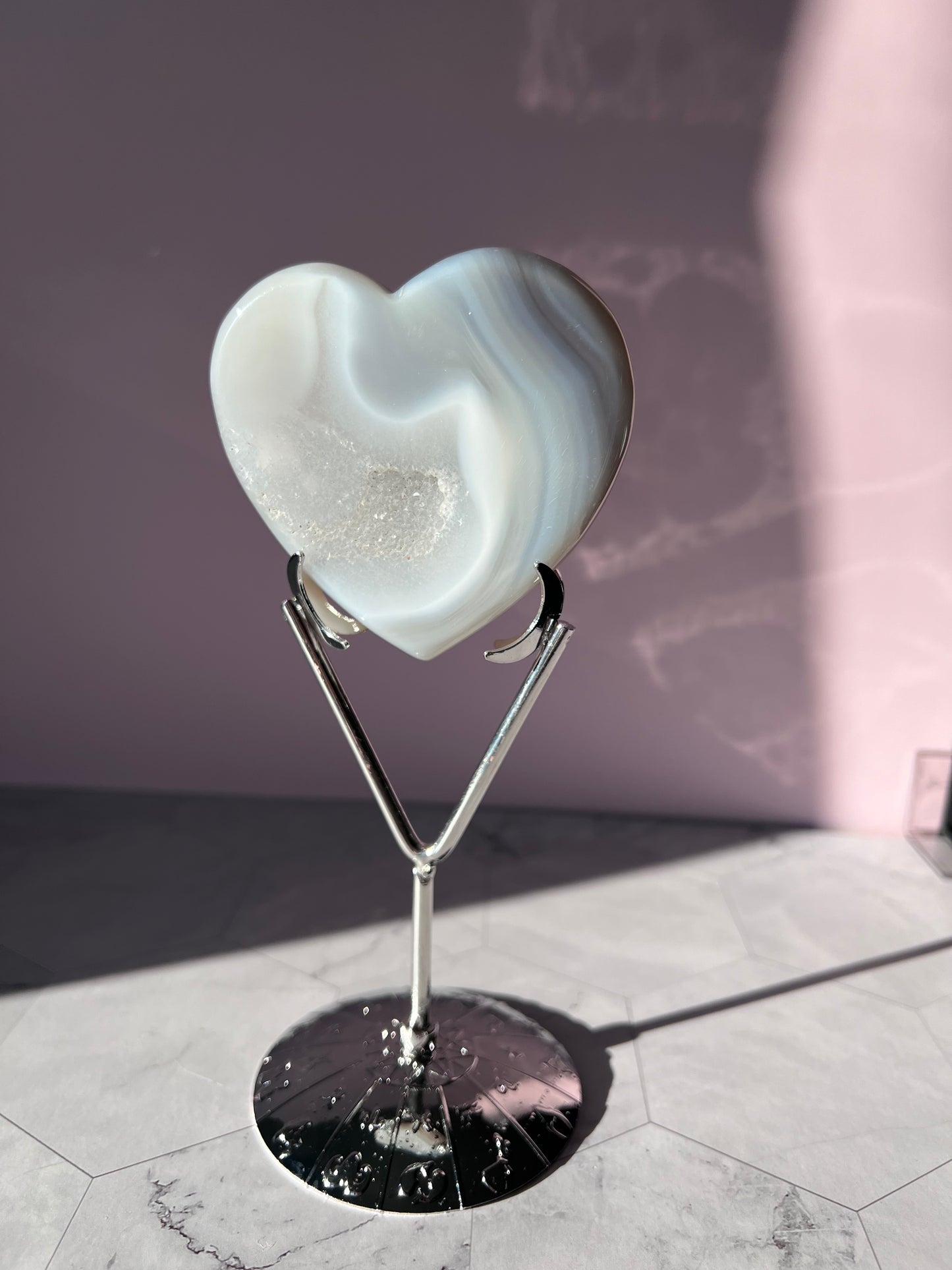 Stunning Druzy Agate Heart