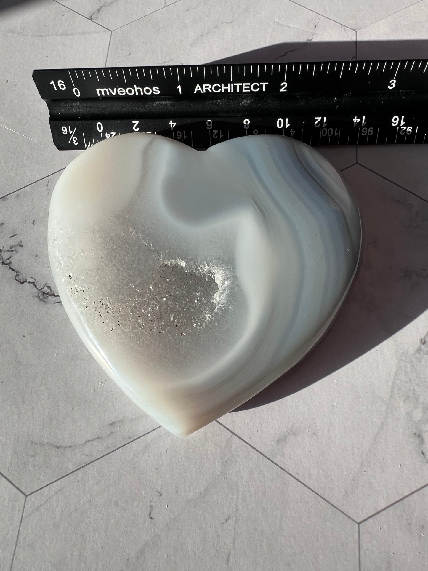 Stunning Druzy Agate Heart