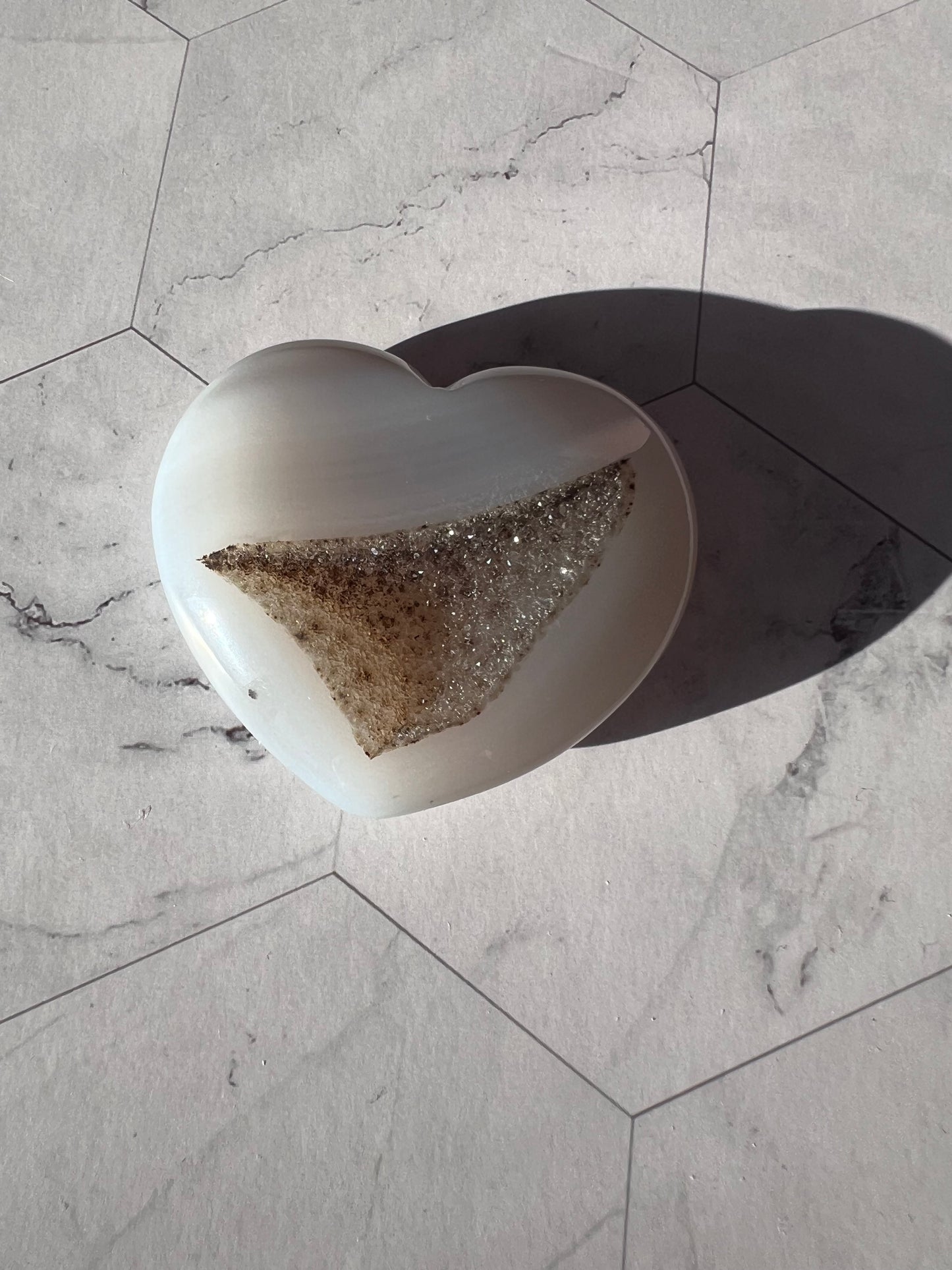 Stunning Druzy Agate Heart