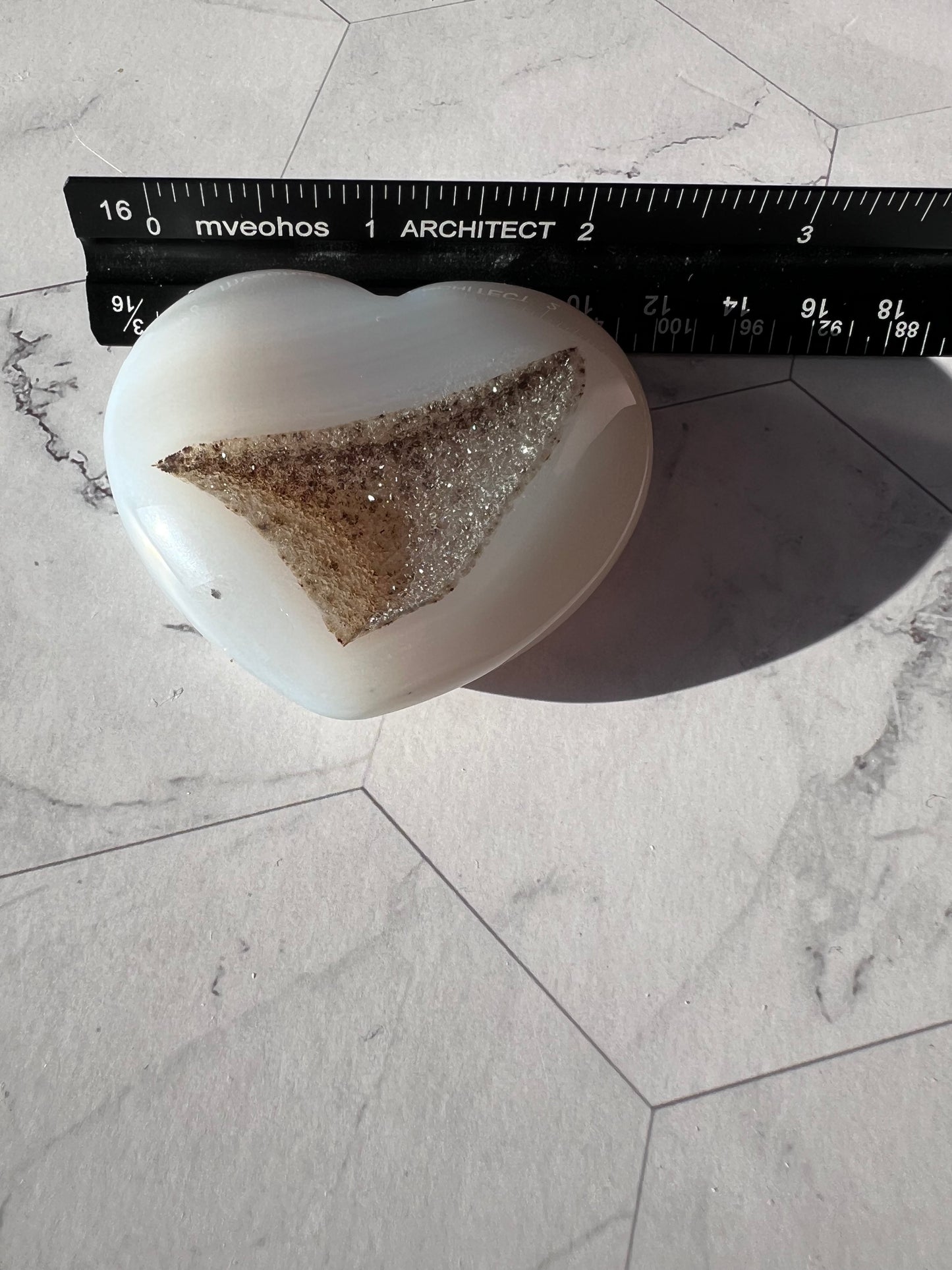 Stunning Druzy Agate Heart
