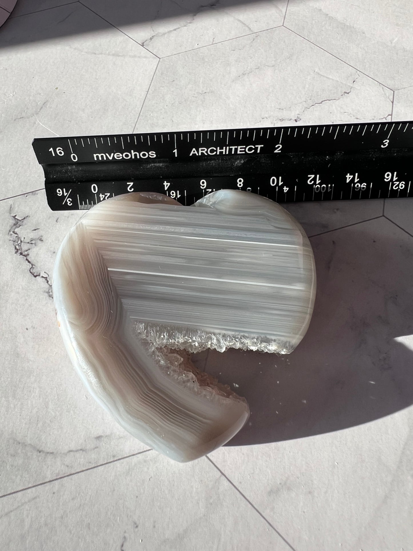 Stunning Druzy Agate Heart