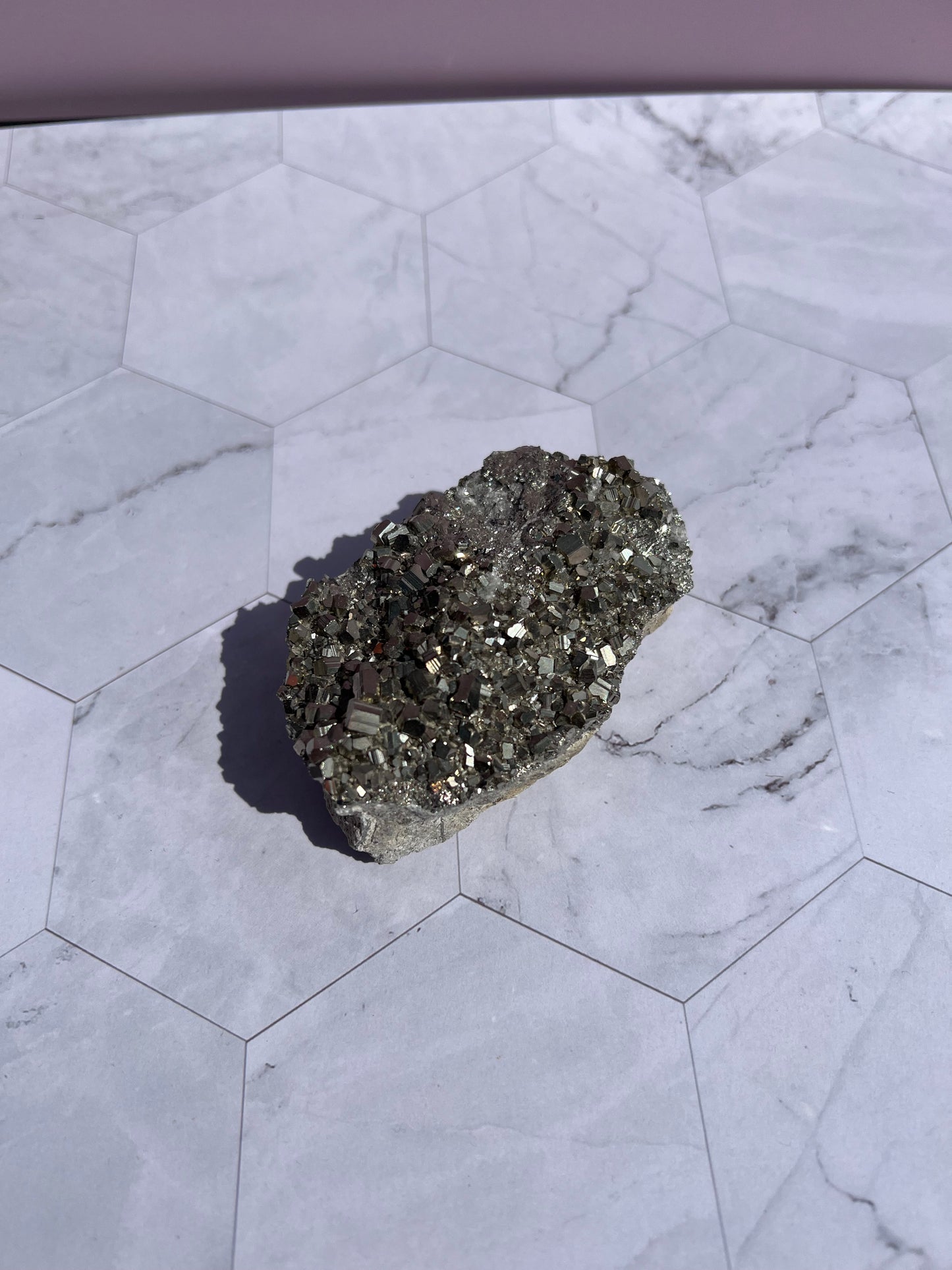 ONE (1) Stunning Pyrite with Quartz Specimen