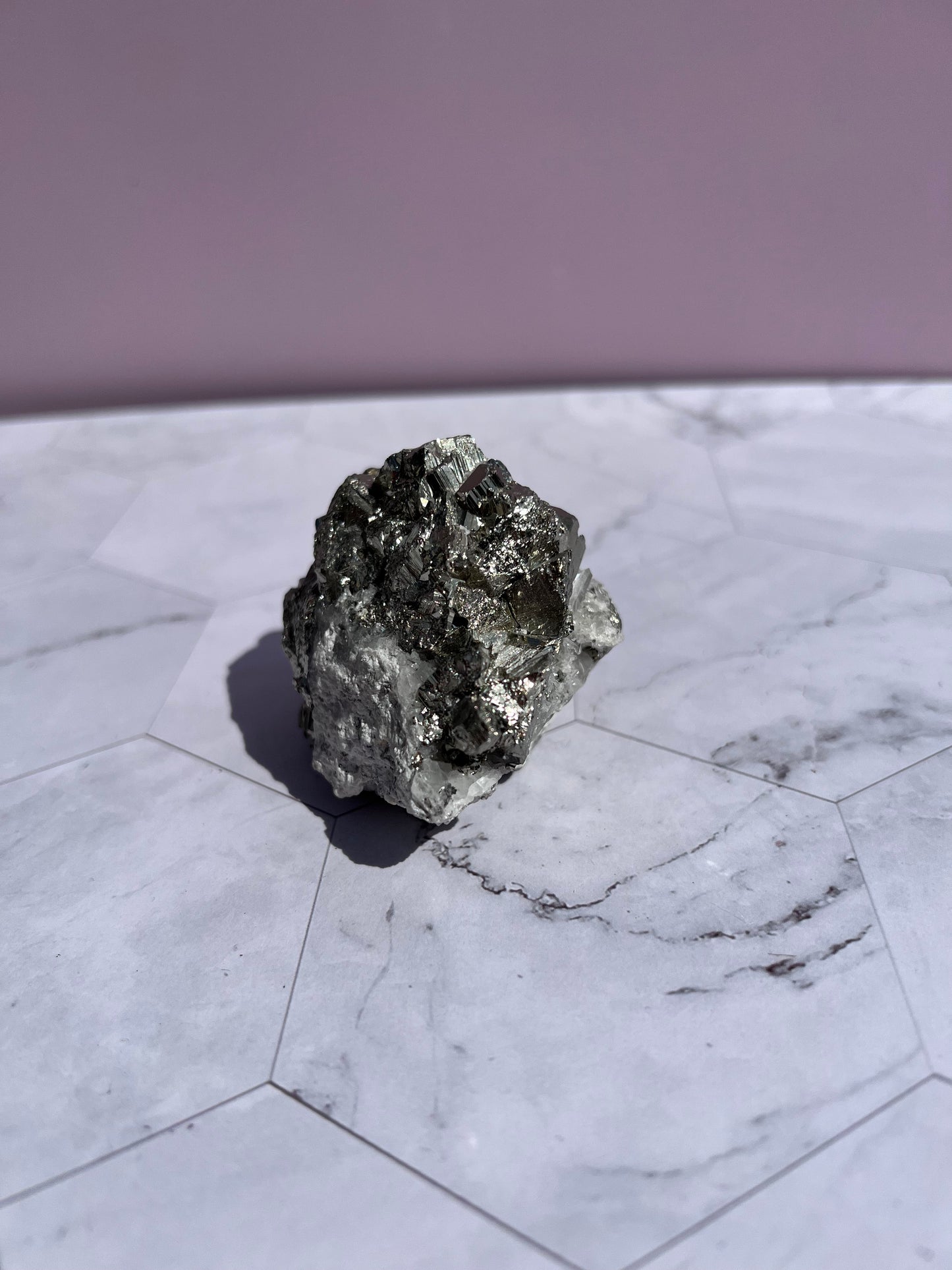 ONE (1) Stunning Pyrite with Quartz Specimen