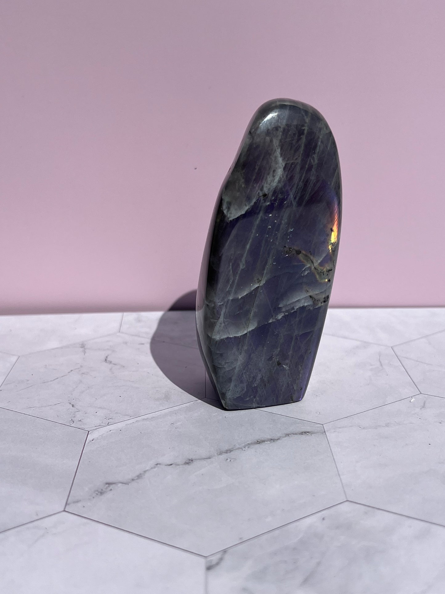 Stunning Flashy Purple Labradorite Freeform (42)
