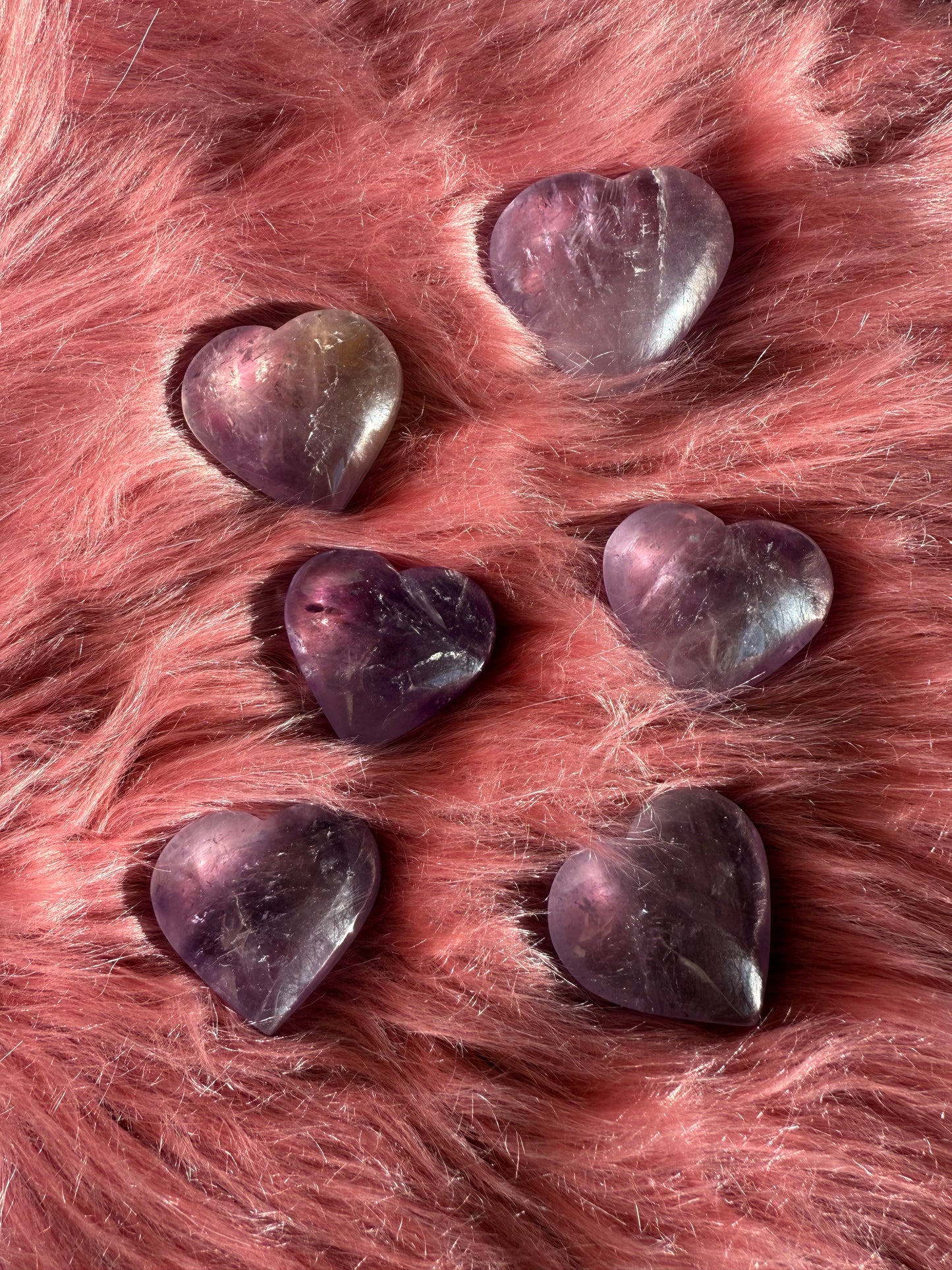 ONE (1) Stunning Amethyst Heart Carving - Intuitively Selected