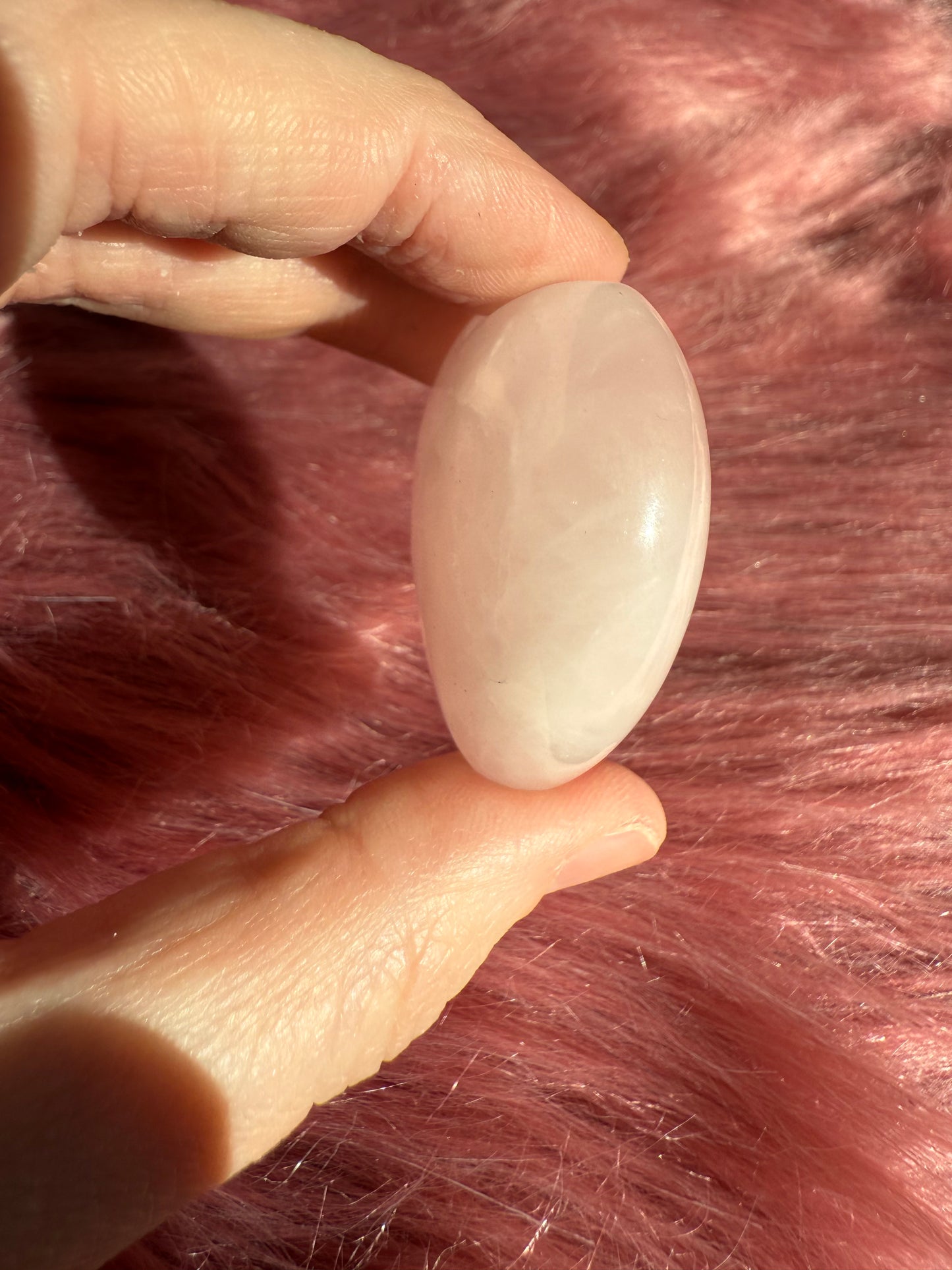 Stunning High Quality Small Puffy Rose Quartz Heart Carving - Intuitively Selected