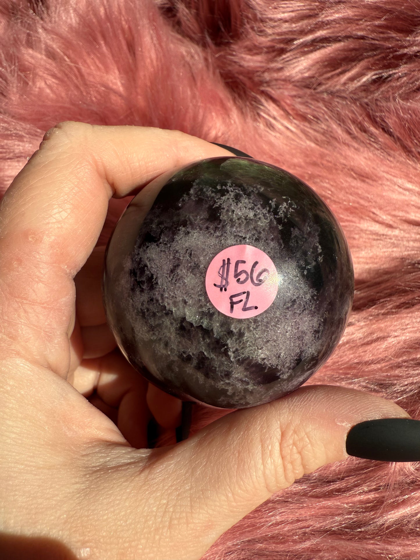 Stunning High Quality Purple and Green Fluorite Medium Sphere