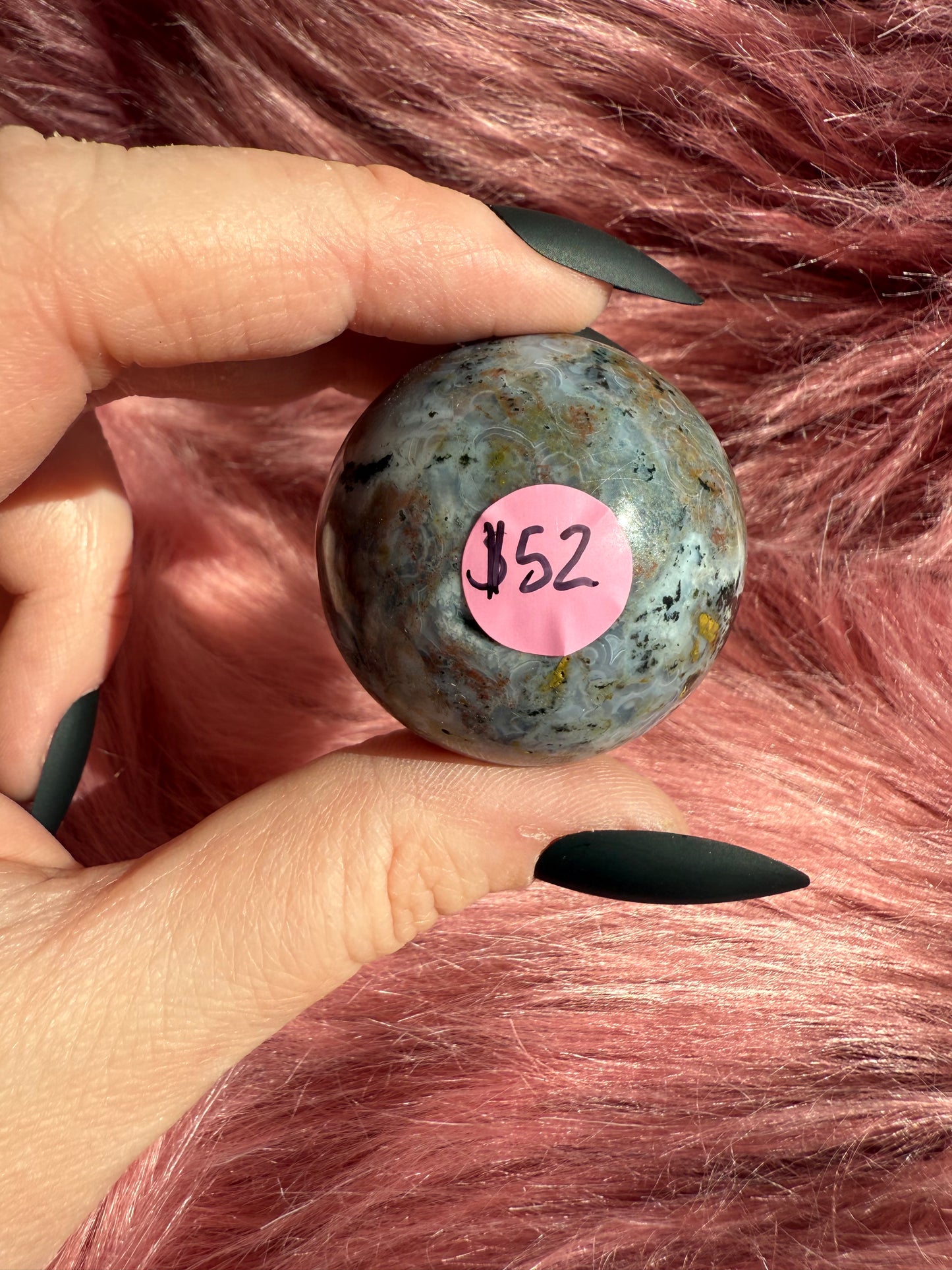 Stunning Flashy High Quality Small Sea Jasper Sphere