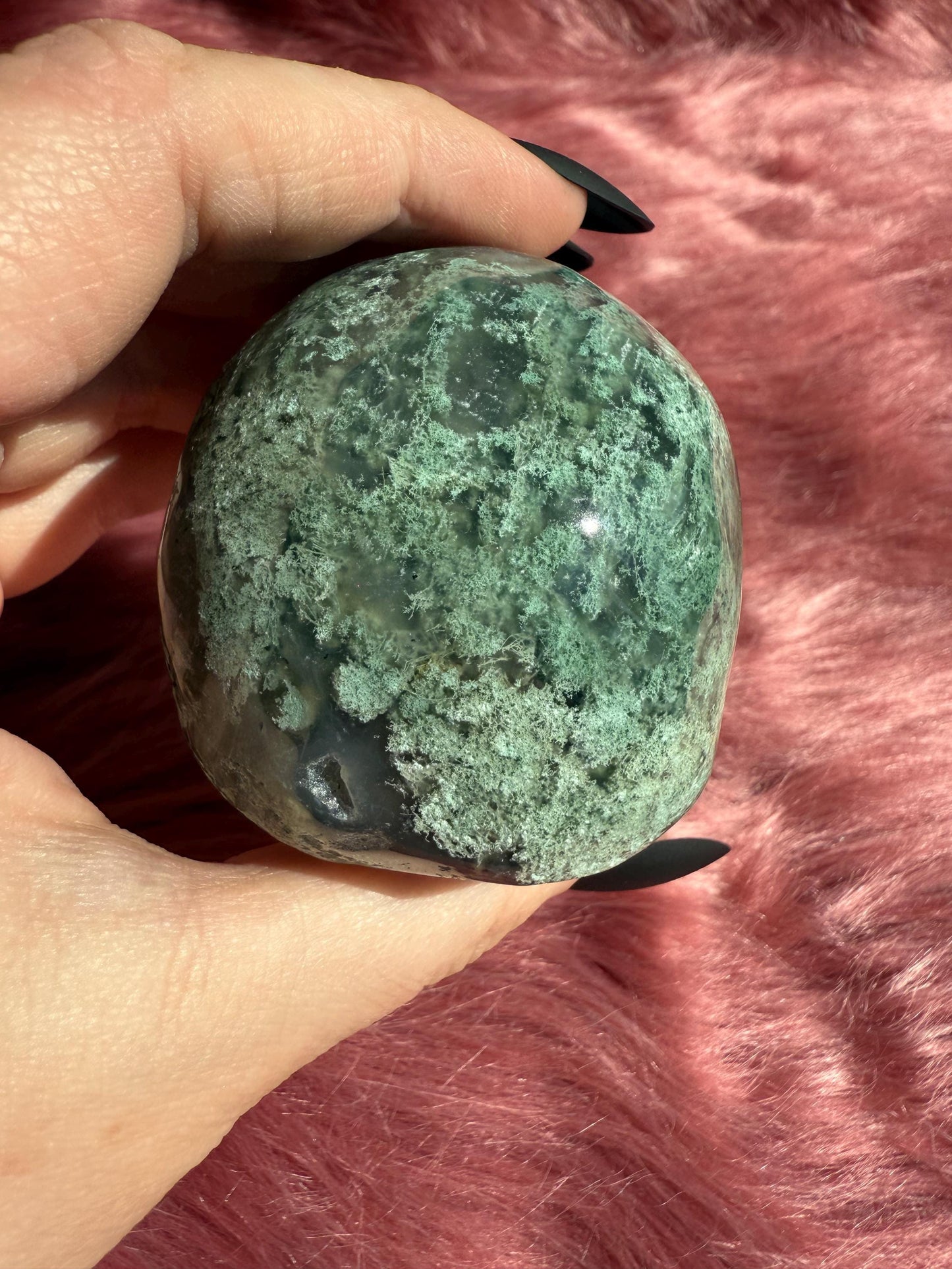 Stunning High Quality Moss Agate Skull G