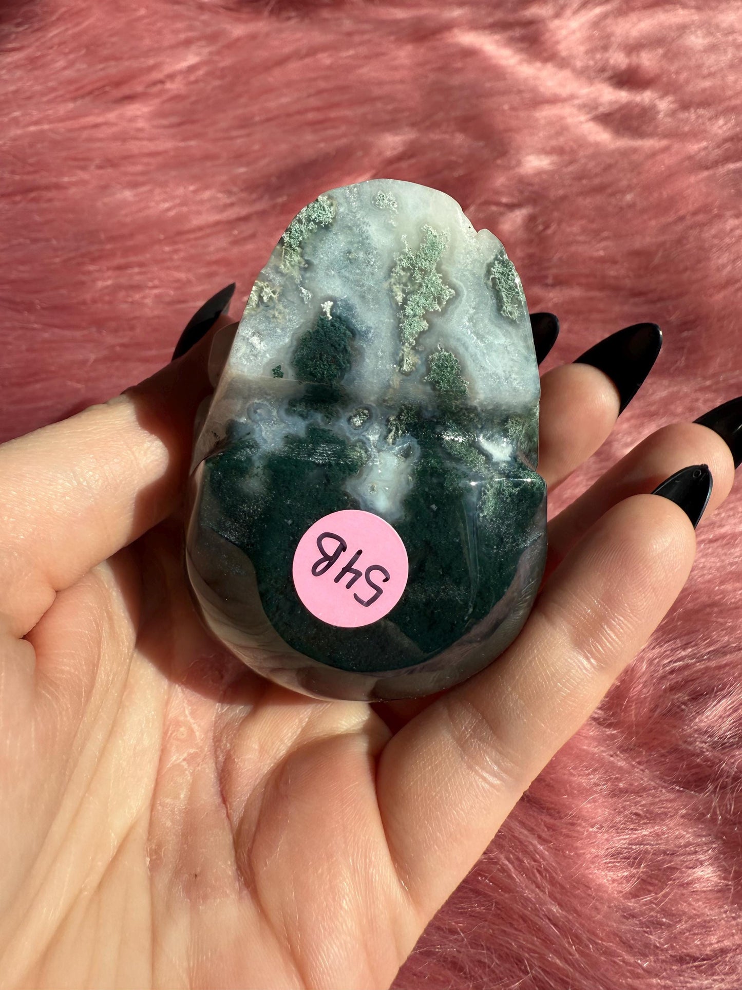 Stunning High Quality Moss Agate Skull B