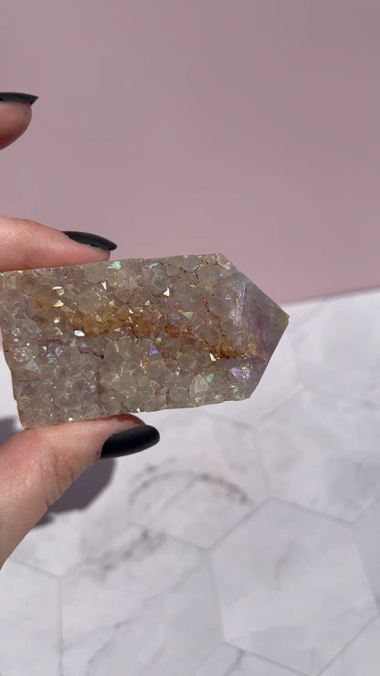 ONE (1) Stunning Aura Quartz Specimen - C