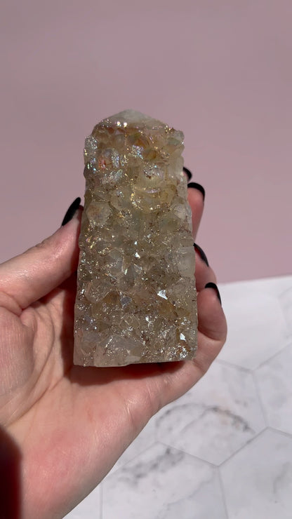 ONE (1) Stunning Aura Quartz Specimen - A