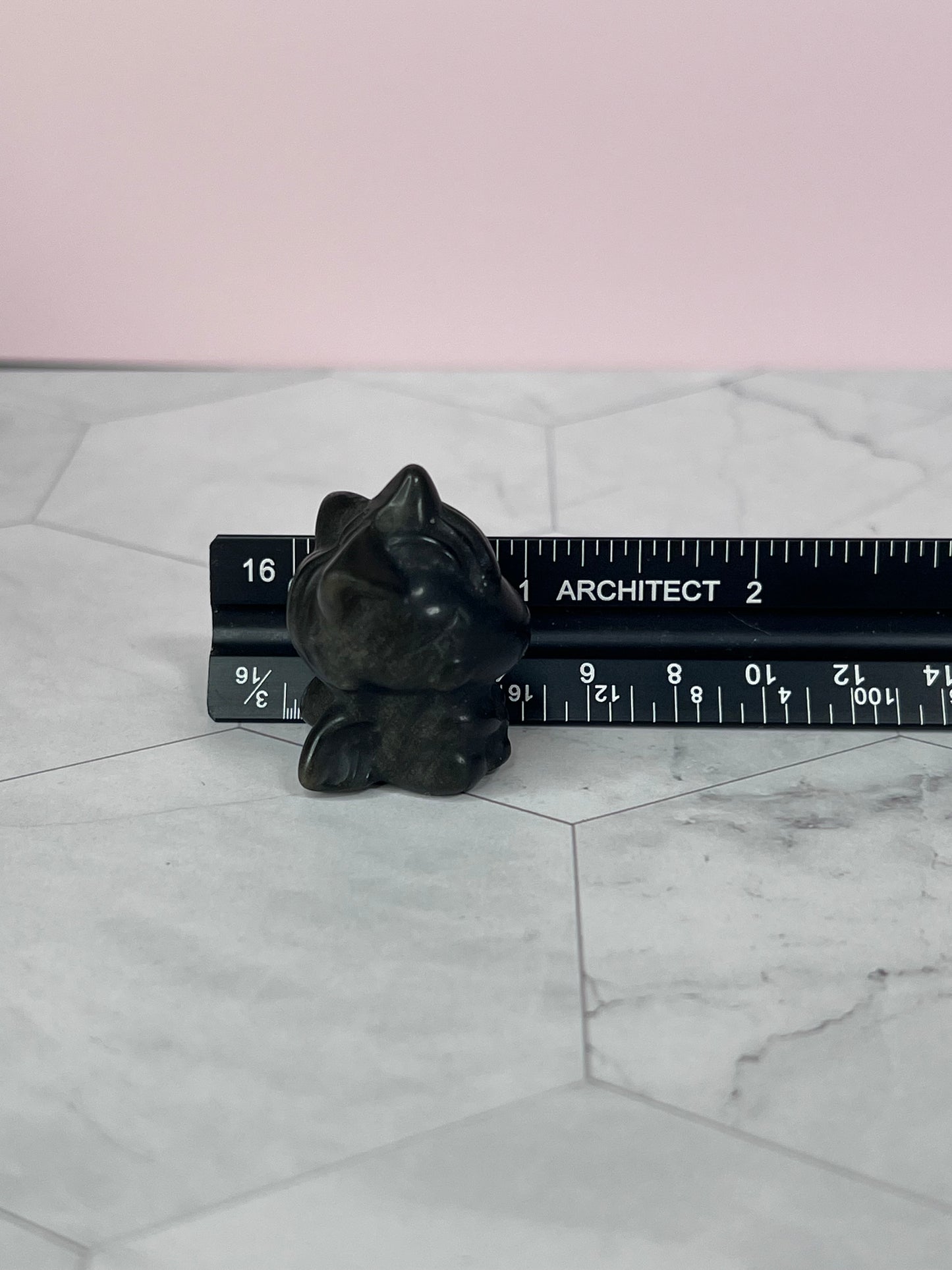 ONE (1) Stunning High Quality Small Goldensheen Obsidian Unicorn Carving