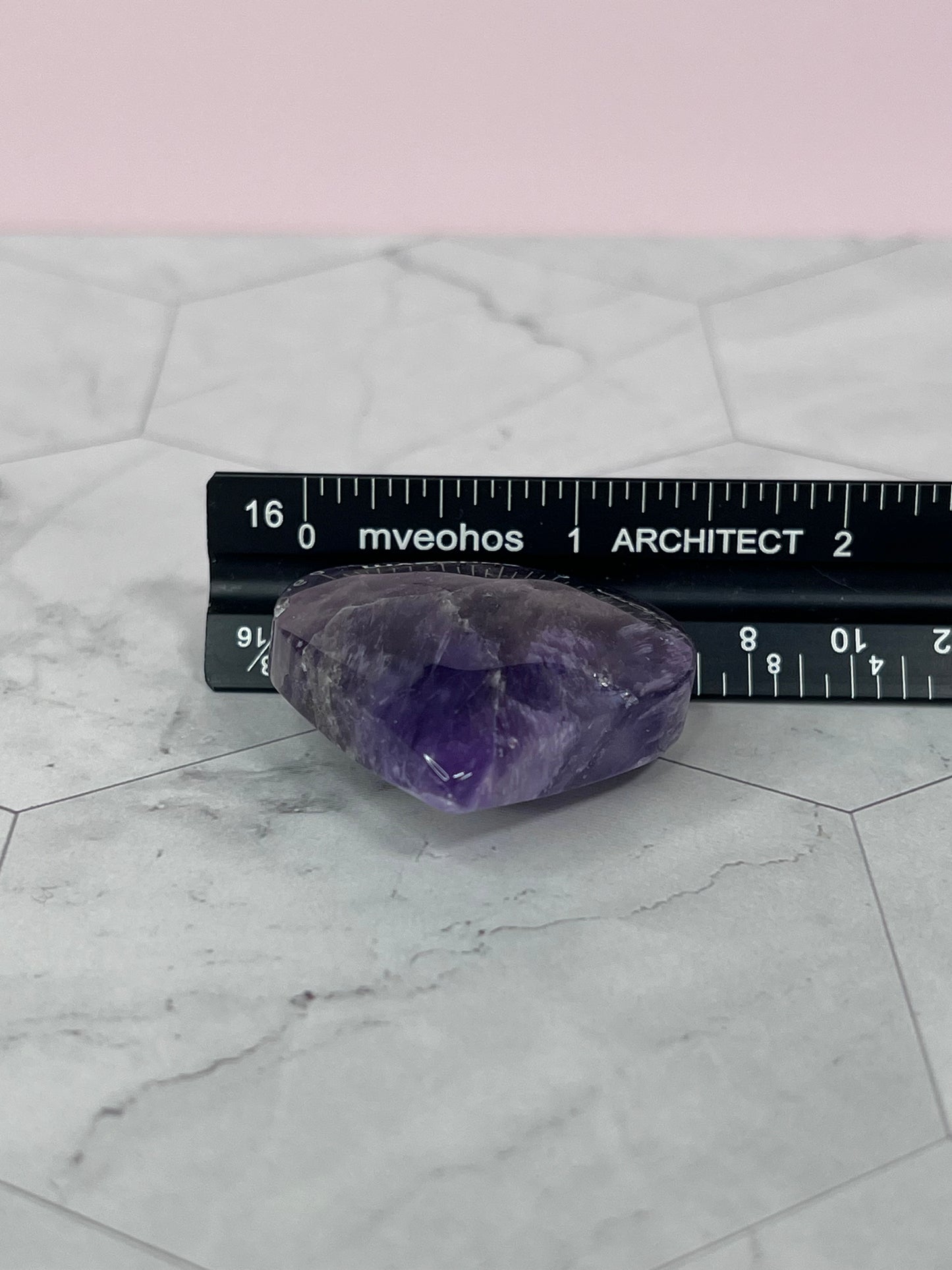 ONE (1) Stunning Small Amethyst Heart - Intuitively Selected