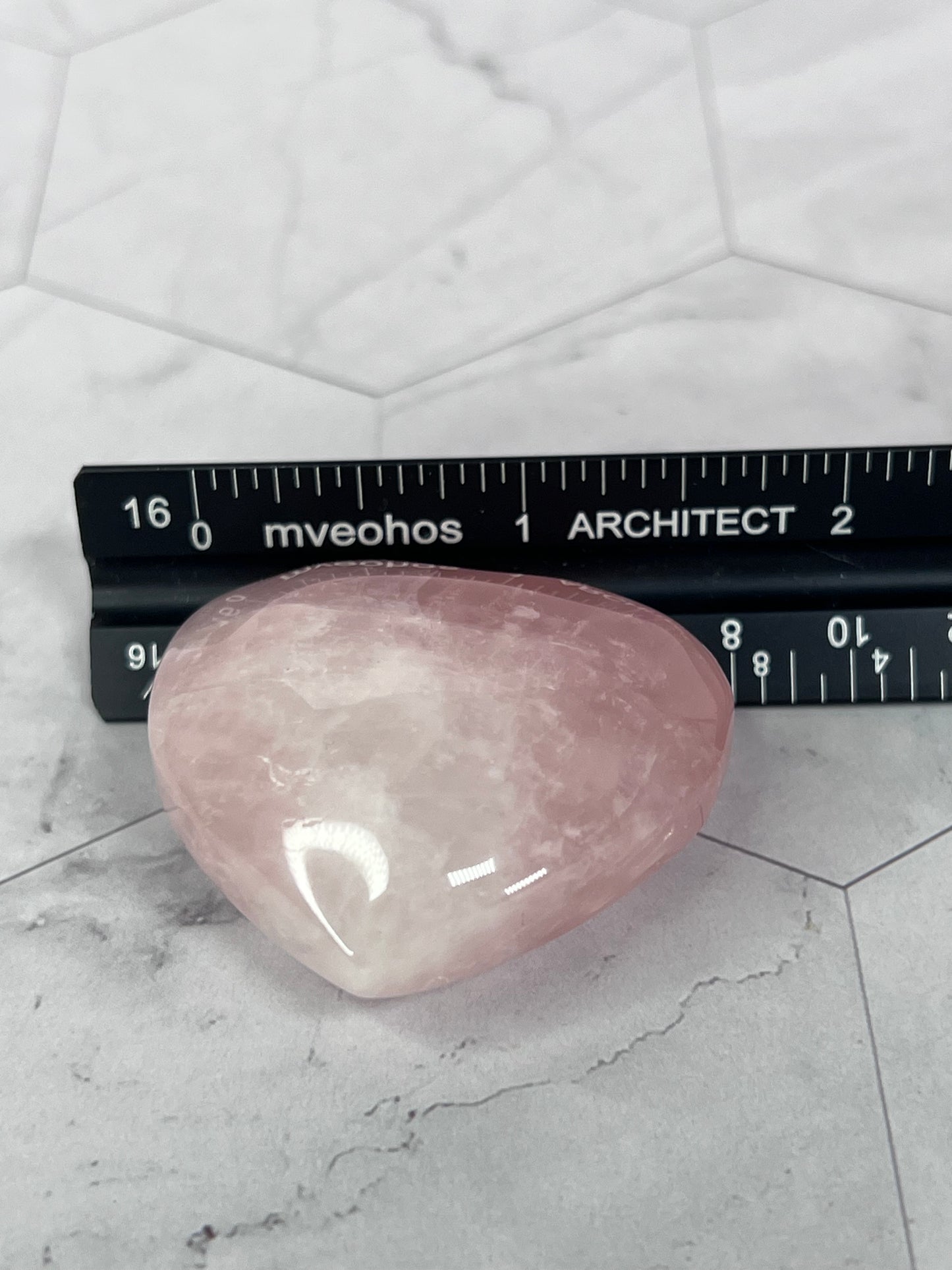 ONE (1) Stunning Flashy Small Rose Quartz Heart - Intuitively Selected