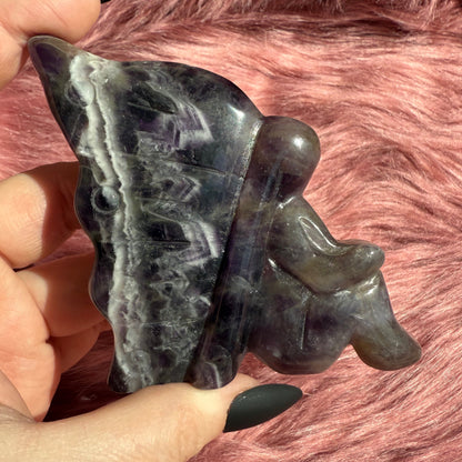 Stunning Large Dream Amethyst Fairy Crystal Carving