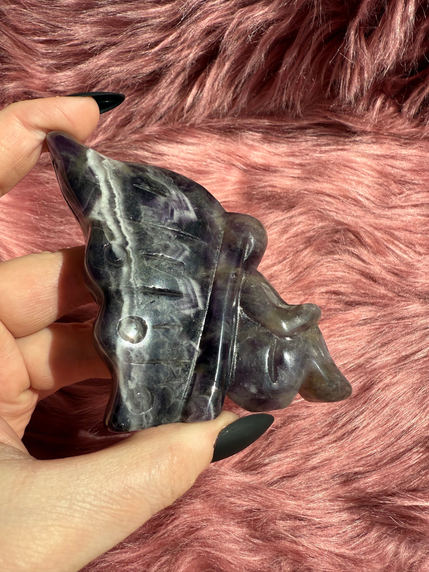Stunning Large Dream Amethyst Fairy Crystal Carving