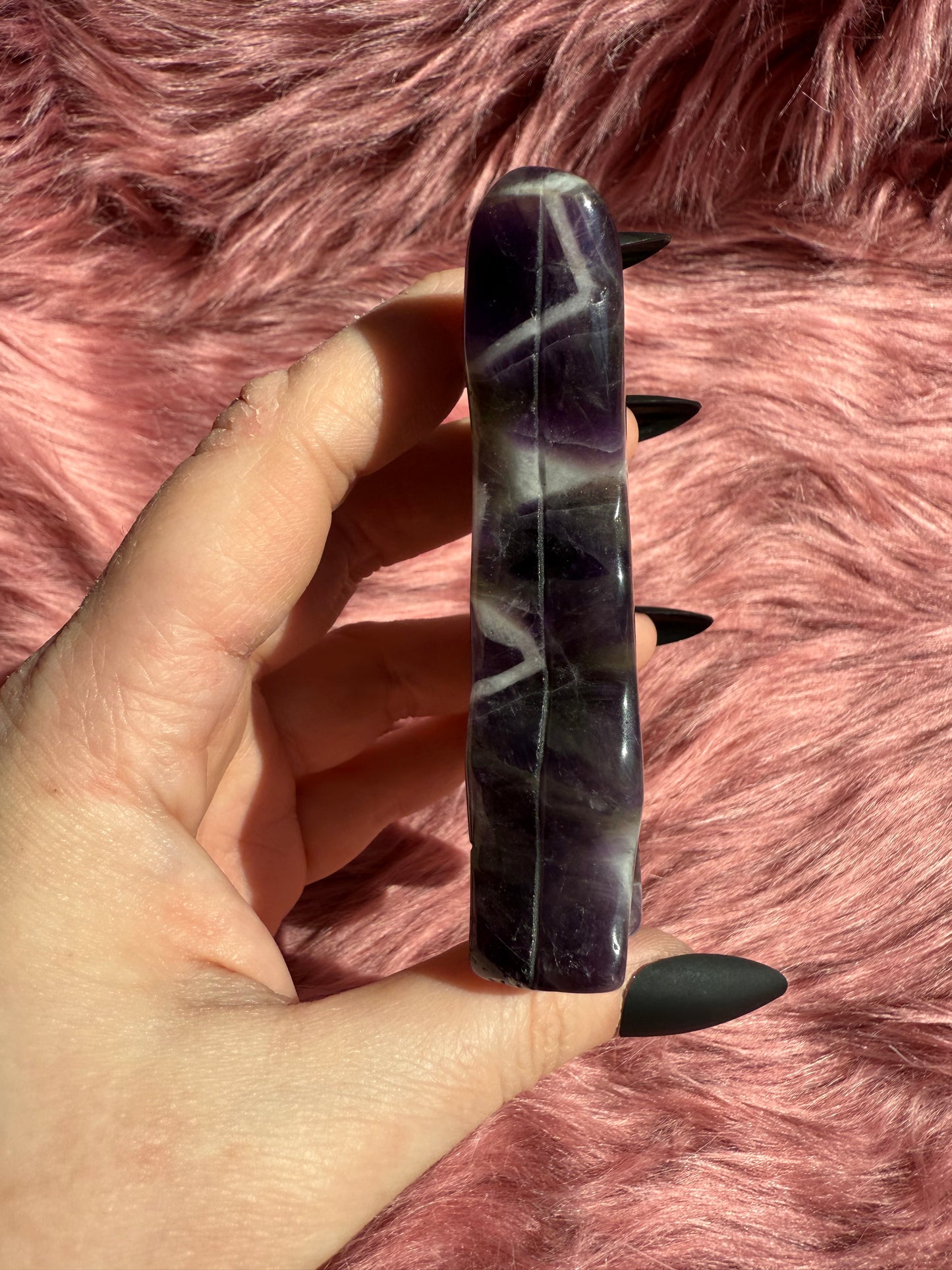 Stunning Large Dream Amethyst Fairy Crystal Carving