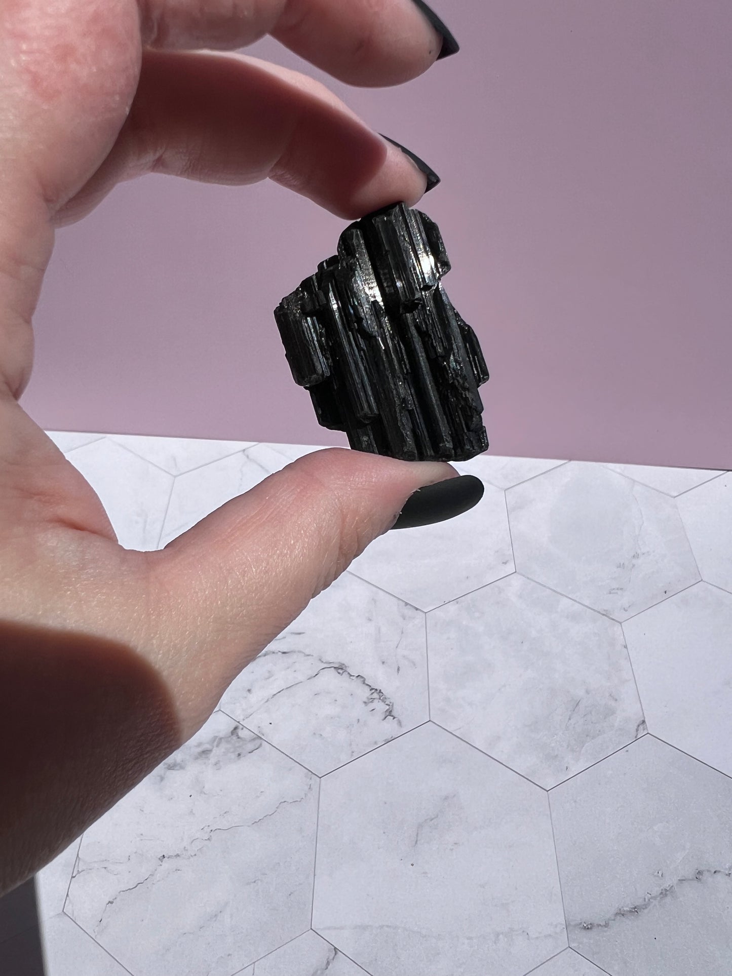 ONE (1) Stunning Raw Black Tourmaline Chunk - Intuitively Selected