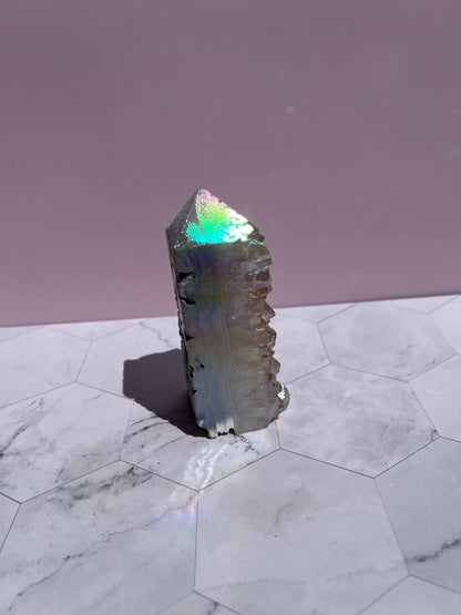 ONE (1) Stunning Aura Quartz Specimen - A