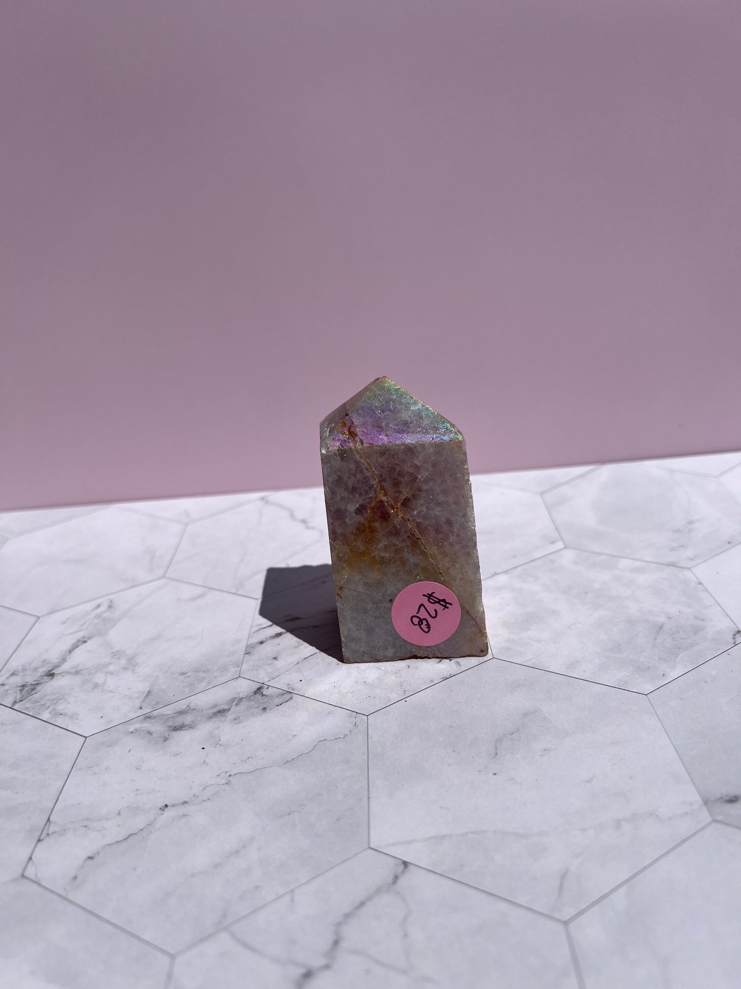 ONE (1) Stunning Aura Quartz Specimen - C