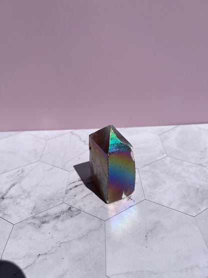 ONE (1) Stunning Aura Quartz Specimen - G