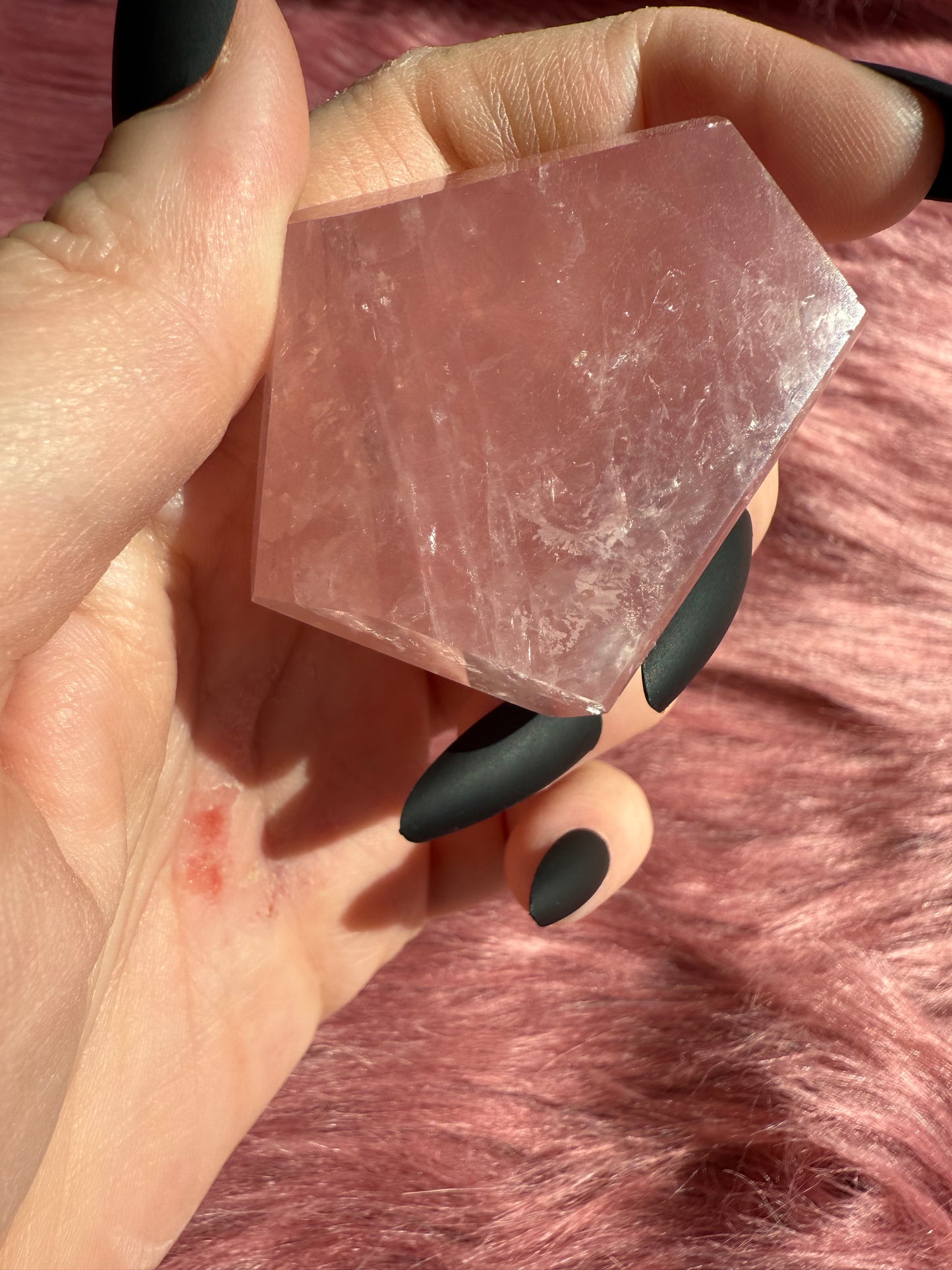 Stunning High Quality Rose Quartz Gusher Freeform