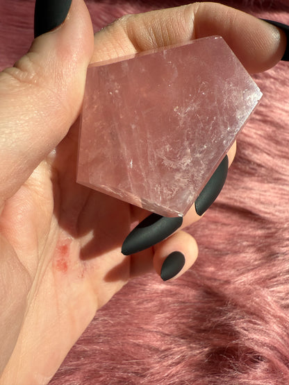 Stunning High Quality Rose Quartz Gusher Freeform