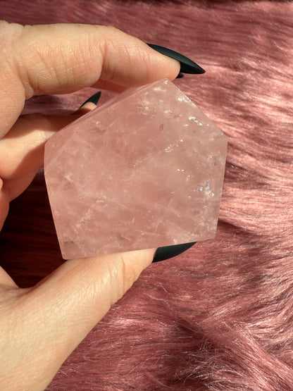 Stunning High Quality Rose Quartz Gusher Freeform