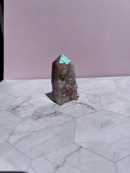 ONE (1) Stunning Aura Quartz Specimen - H