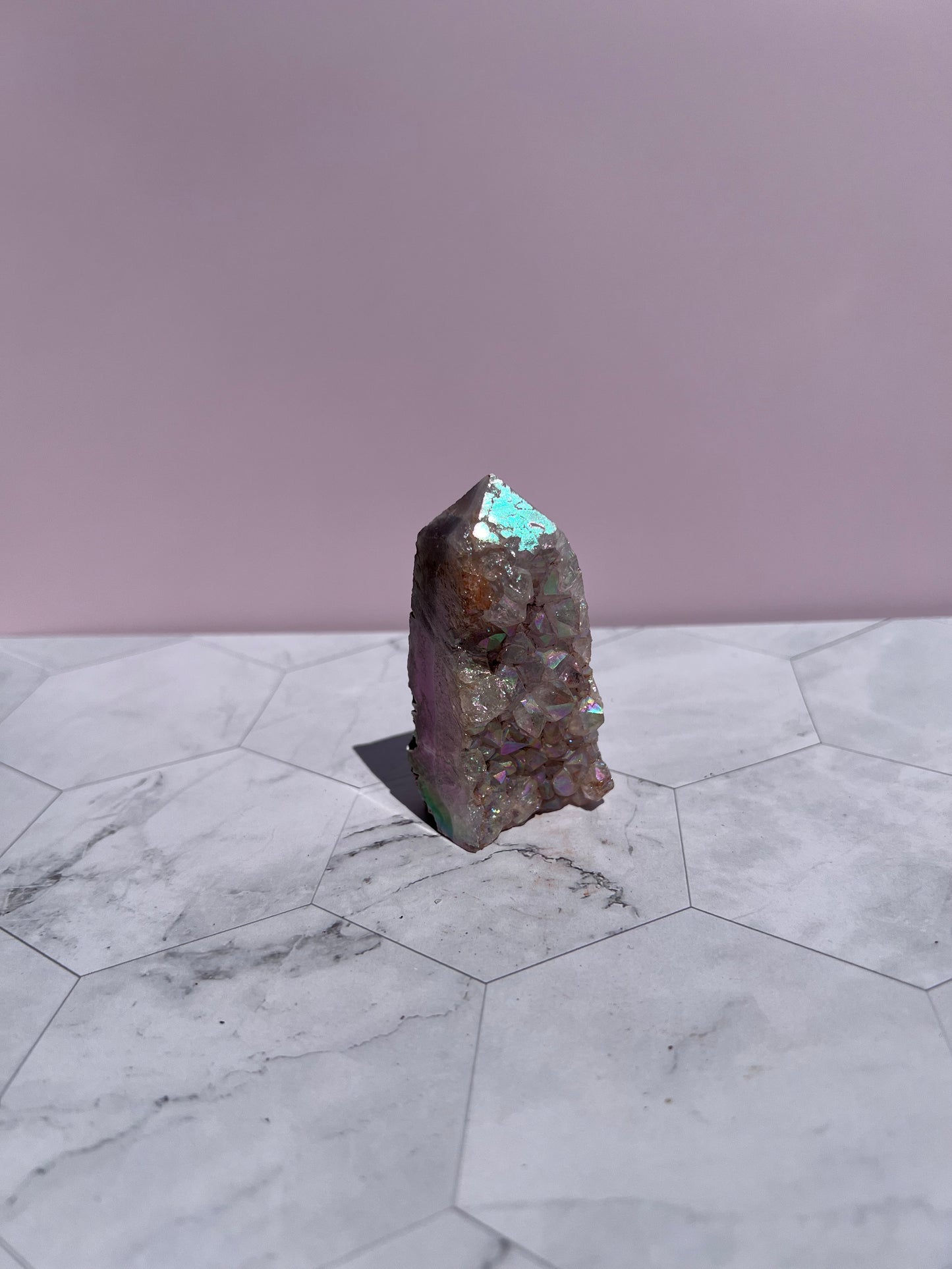 ONE (1) Stunning Aura Quartz Specimen - H